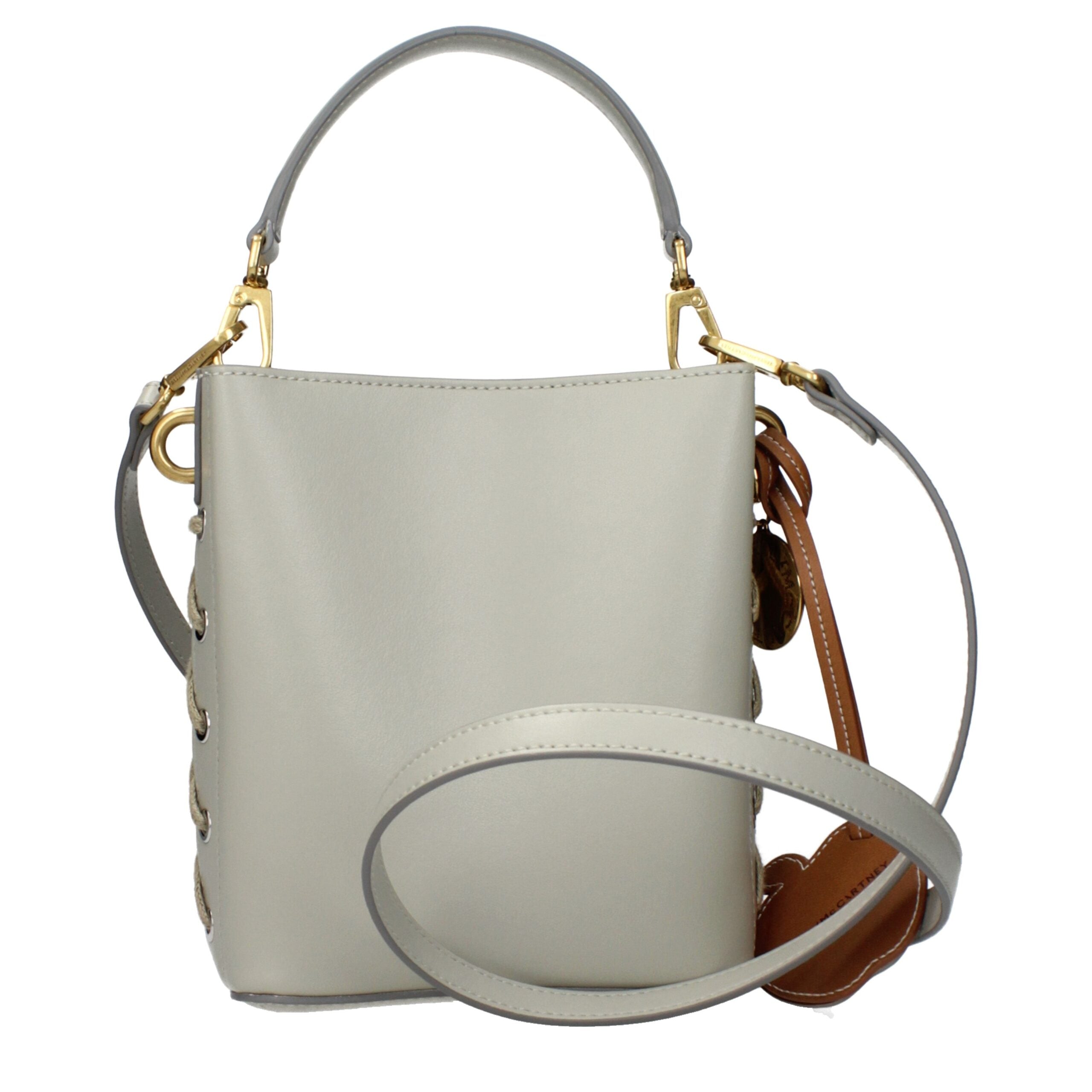 Stella McCartney Graue Lederhandtasche