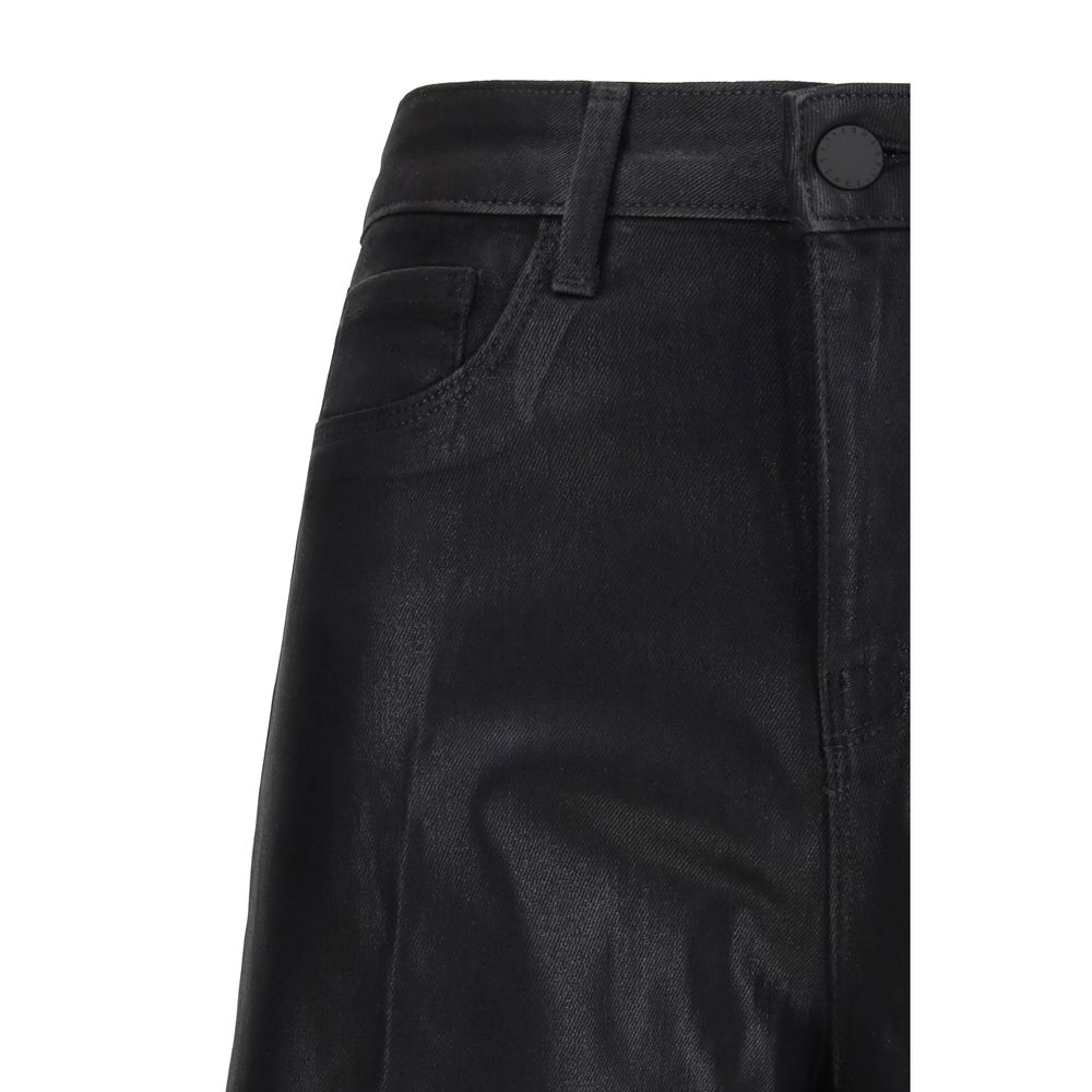 L'Agence Schwarze Baumwolljeans Denim