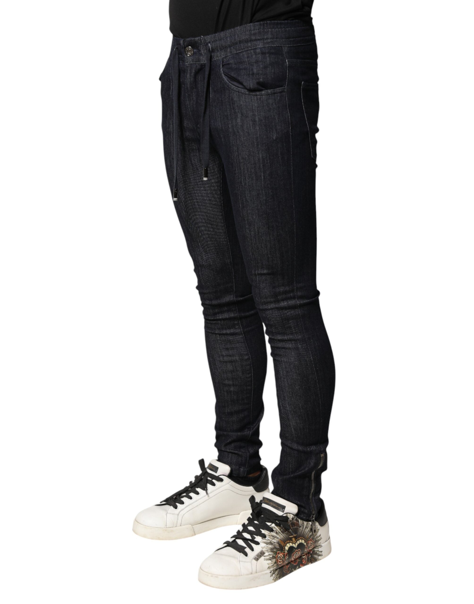 Dolce & Gabbana Schwarze Skinny-Jeans aus Baumwoll-Stretch für Herren
