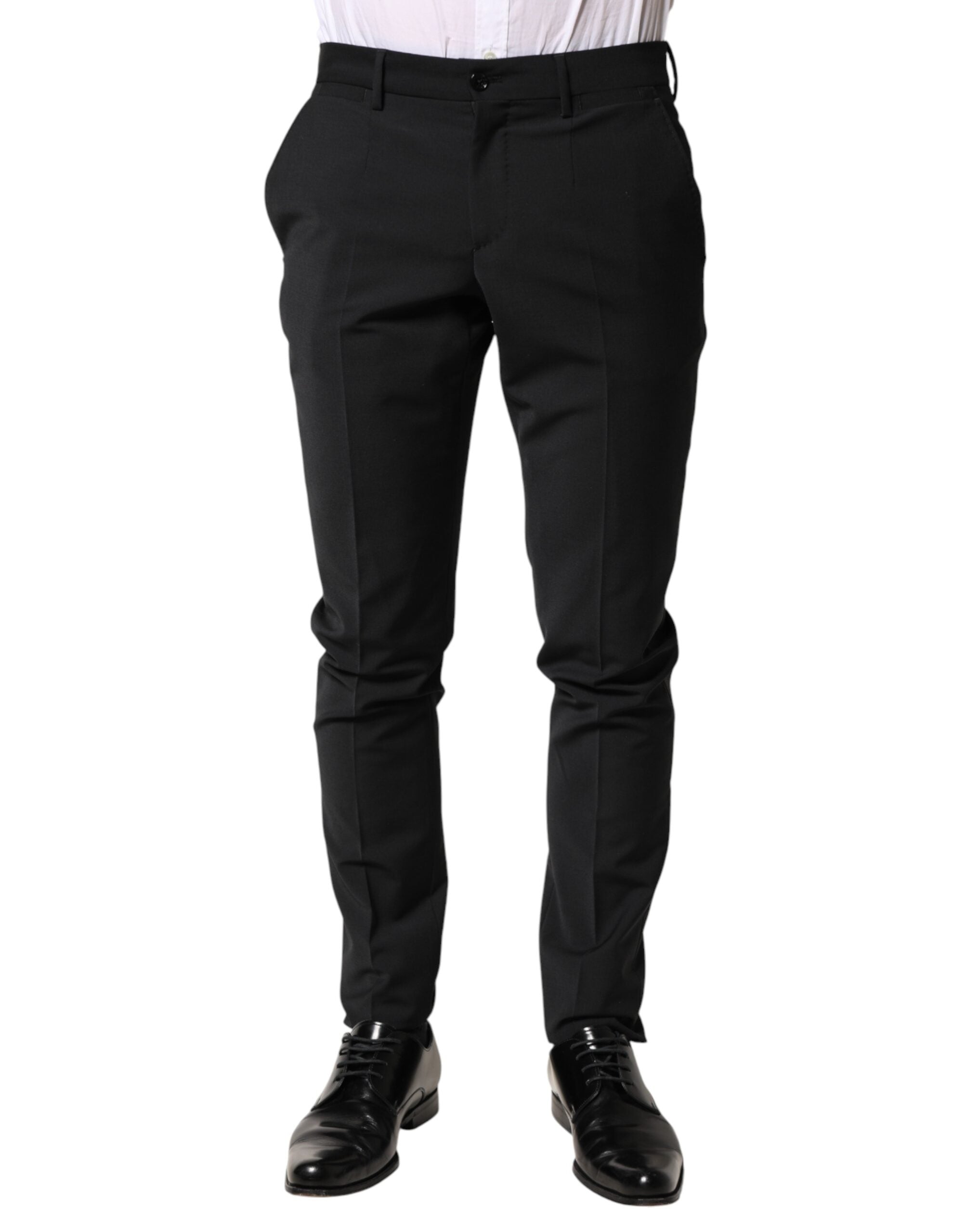 Dolce & Gabbana Schwarze Wollhose für Herren