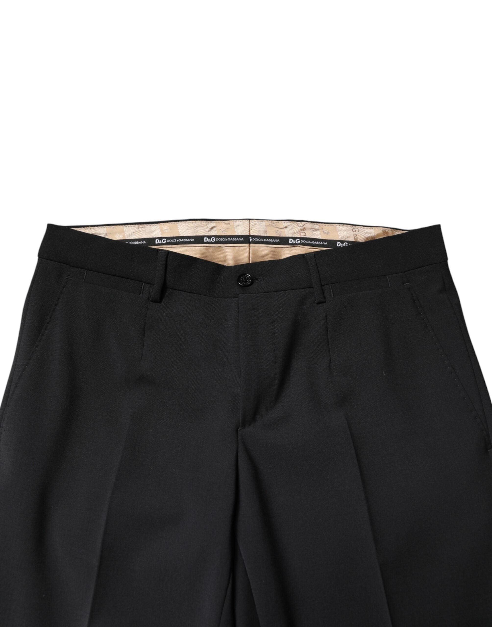 Dolce & Gabbana Schwarze Wollhose für Herren