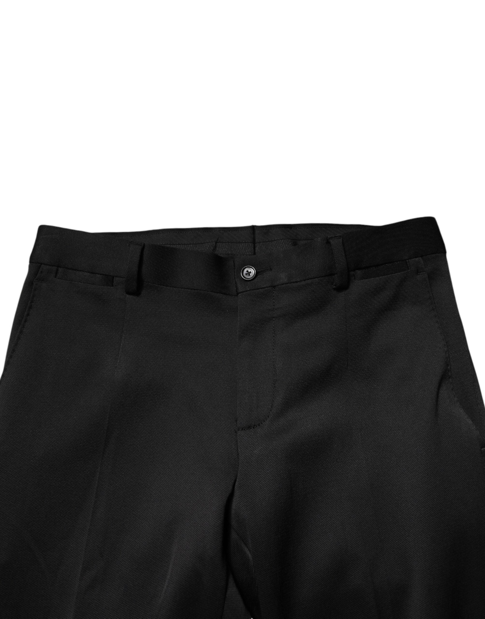 Dolce & Gabbana Schwarze Viskose Hose für Herren