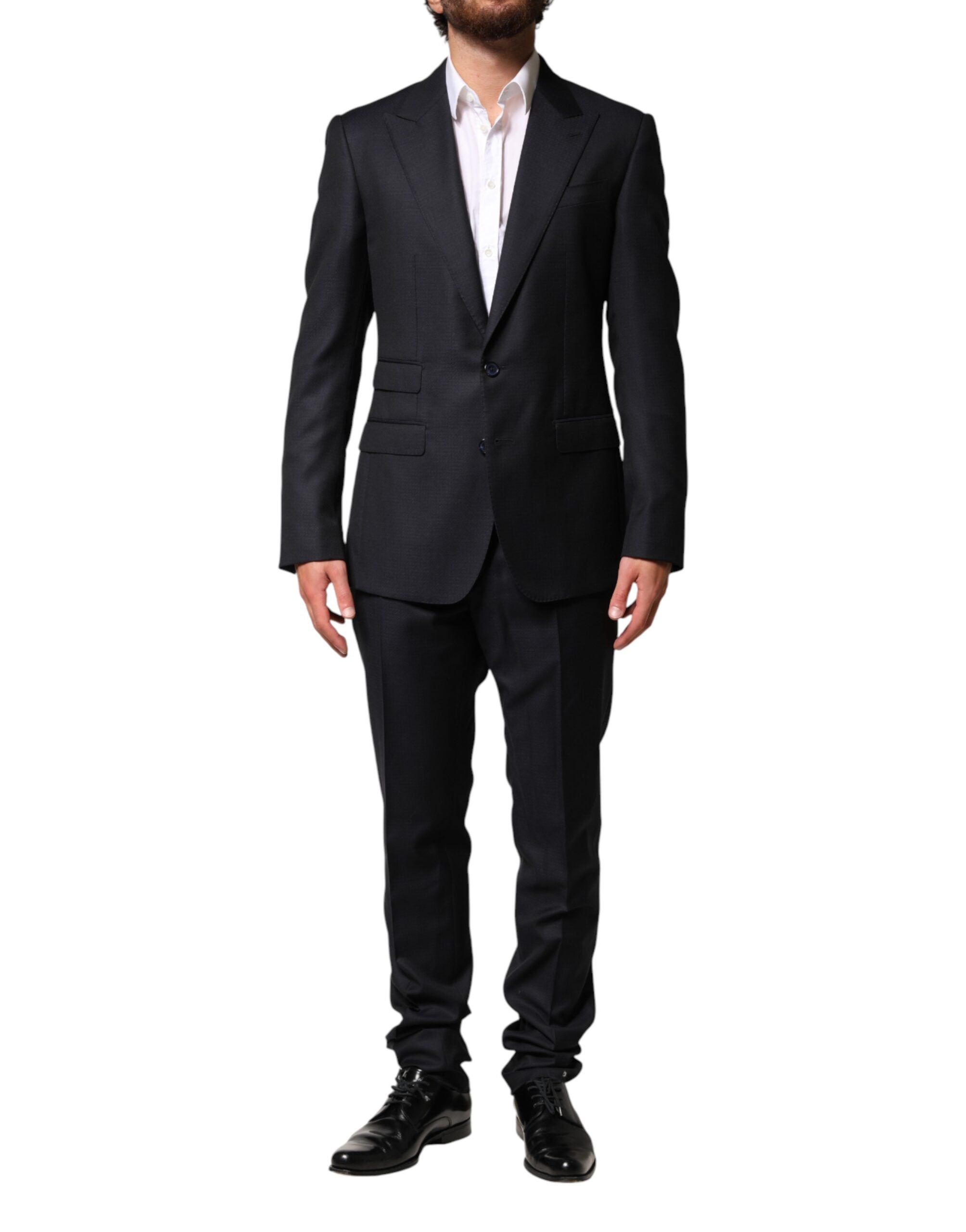 Dolce & Gabbana Schwarzer Woll-Sakko-Anzug für Herren