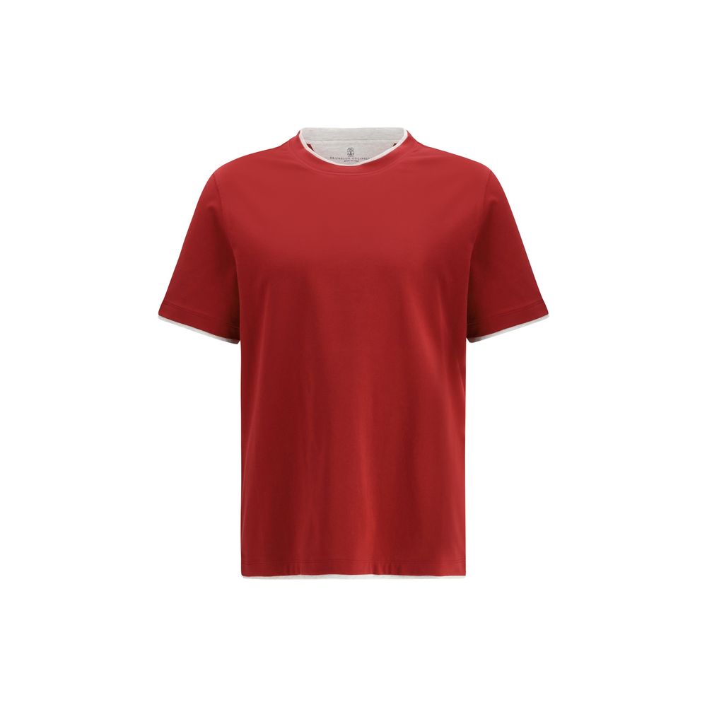 Brunello Cucinelli Mehrfarbiges Baumwoll-T-Shirt