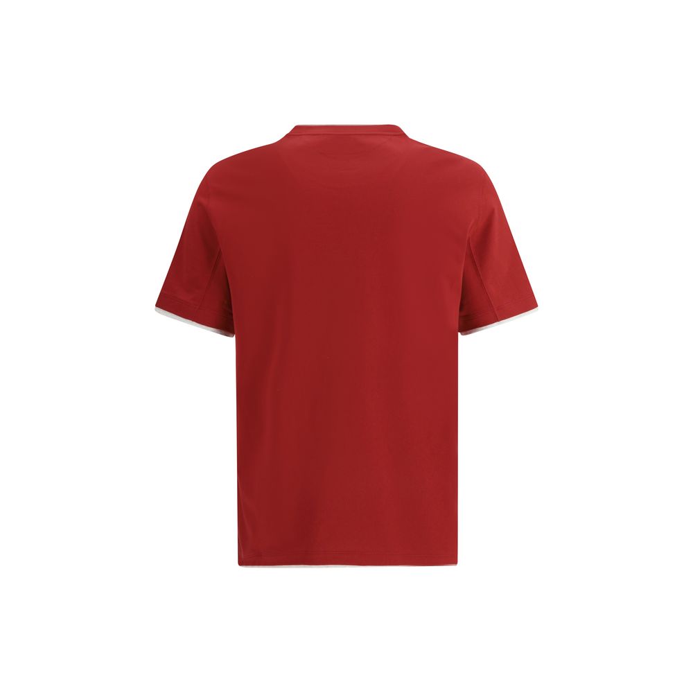 Brunello Cucinelli Mehrfarbiges Baumwoll-T-Shirt