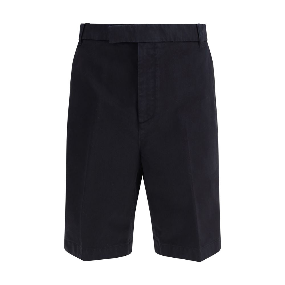 Thom Browne Blaue Bermuda-Shorts aus Polyester