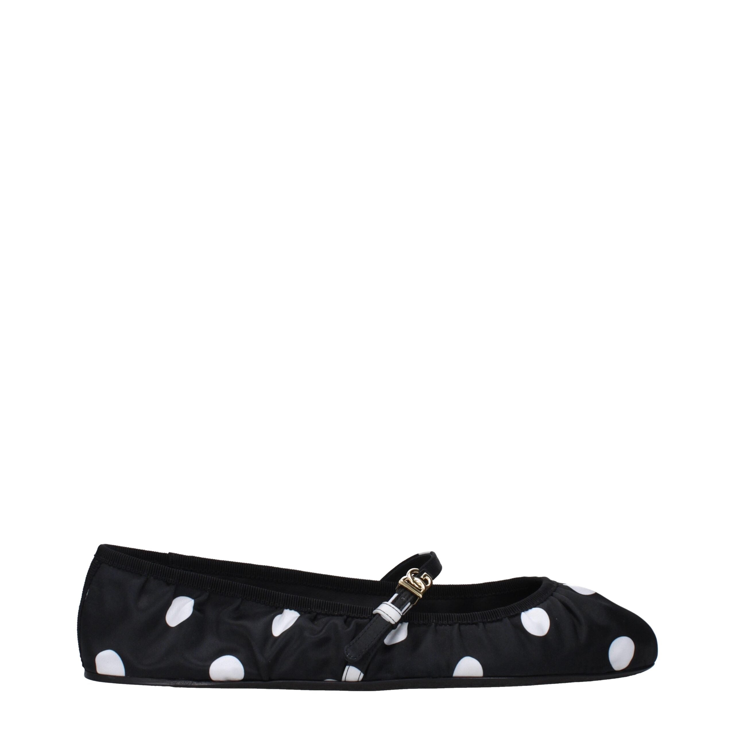 Dolce & Gabbana Schwarze Ballerinas aus Stoff