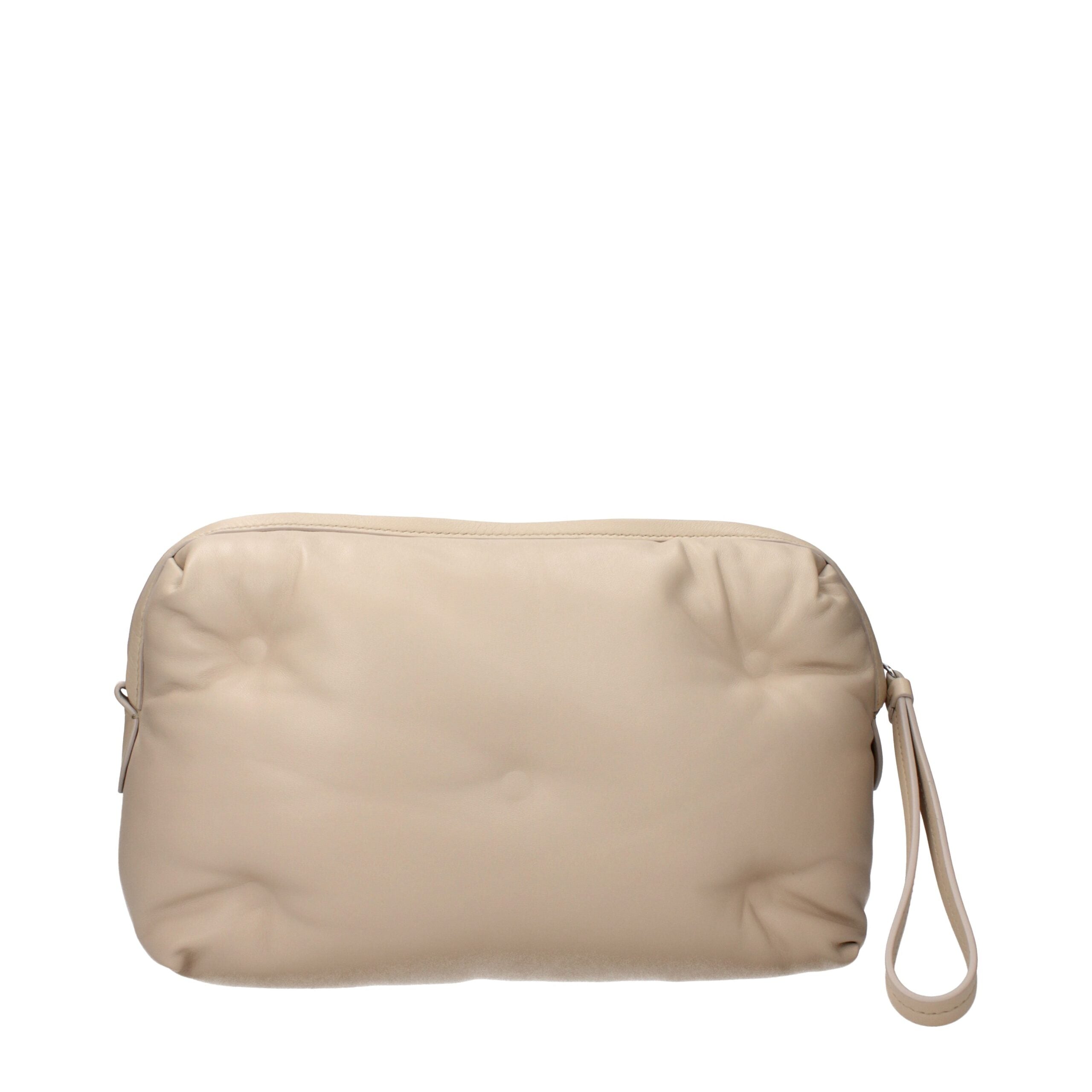 Maison Margiela Beige Leder Clutch Bag