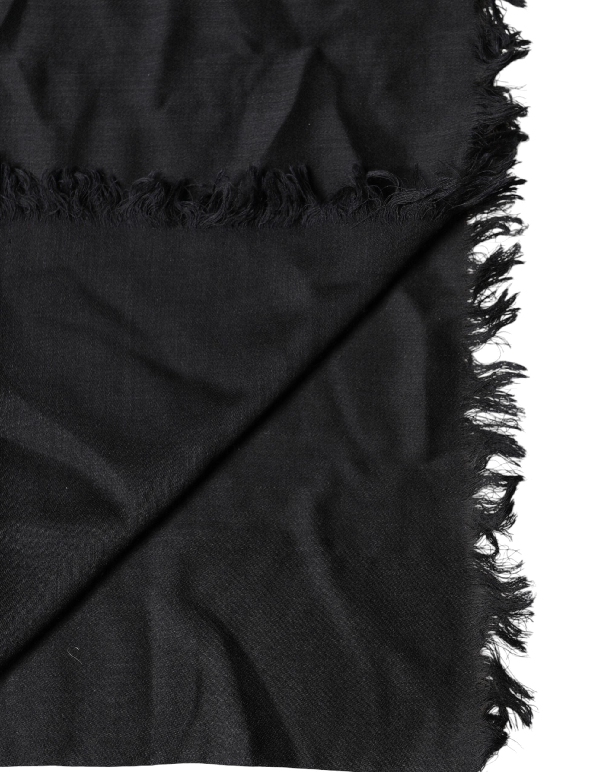 Dolce & Gabbana Schwarzer Spitzen-Stola, Nackenwickel, Schal