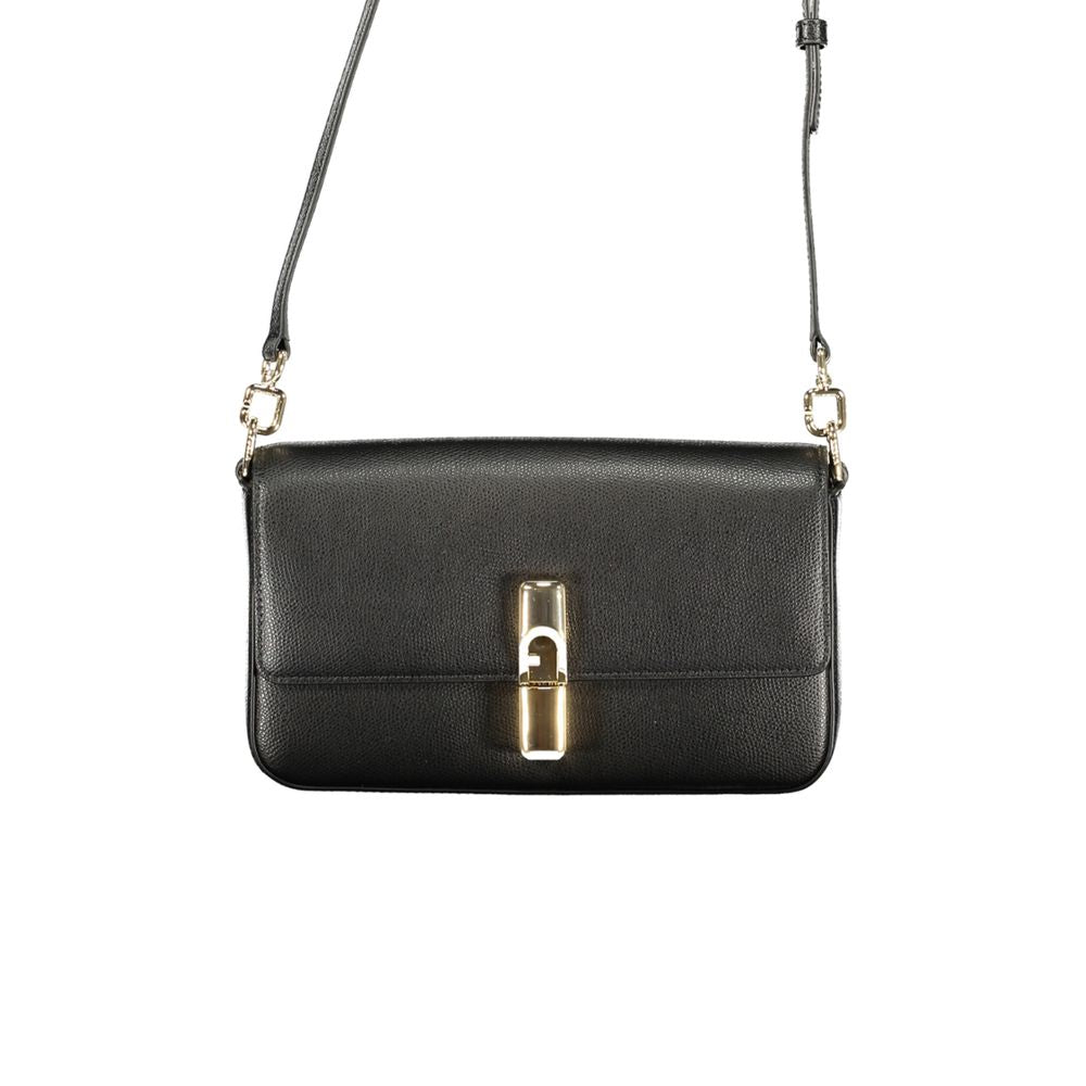 Furla Schwarze Lederhandtasche