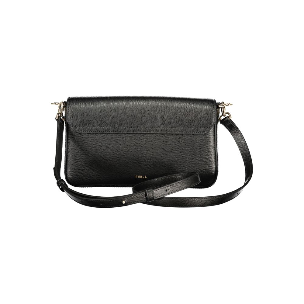 Furla Schwarze Lederhandtasche