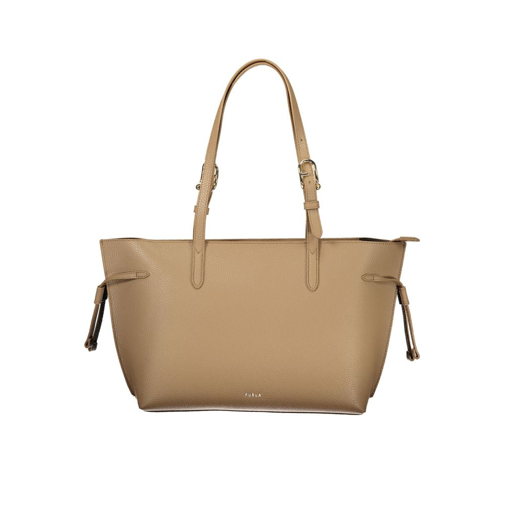 Furla Braune Lederhandtasche