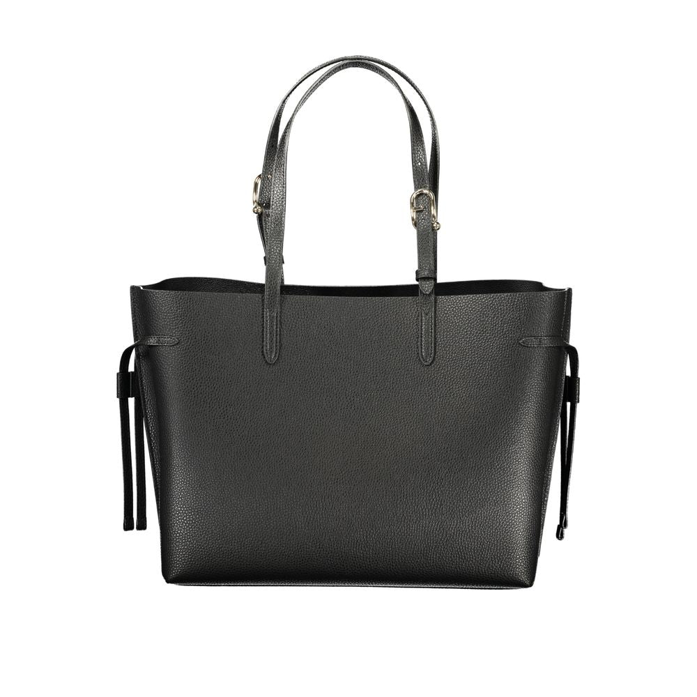 Furla Schwarze Leder Damentasche