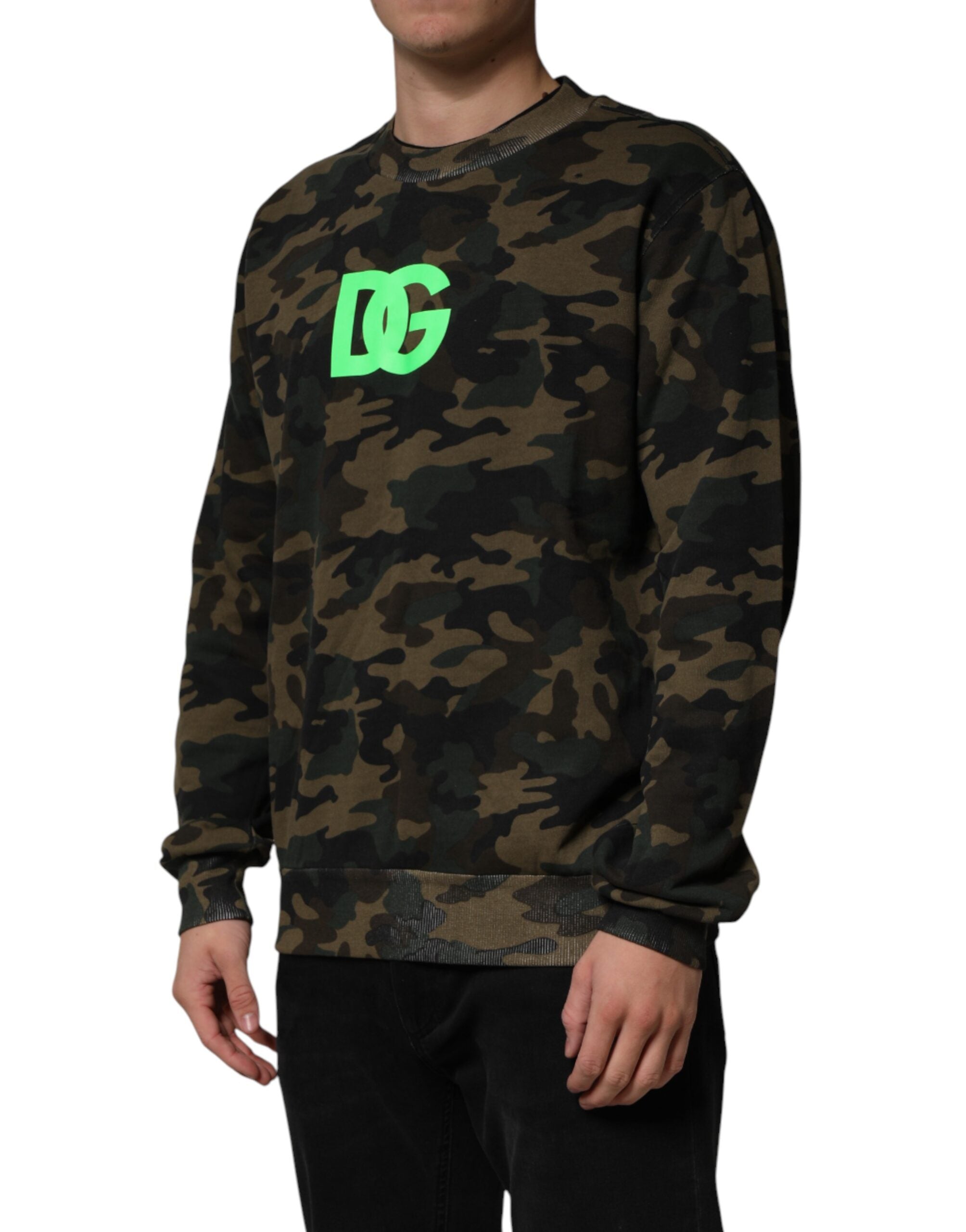Dolce & Gabbana Mehrfarbiger Camouflage-Pullover für Herren