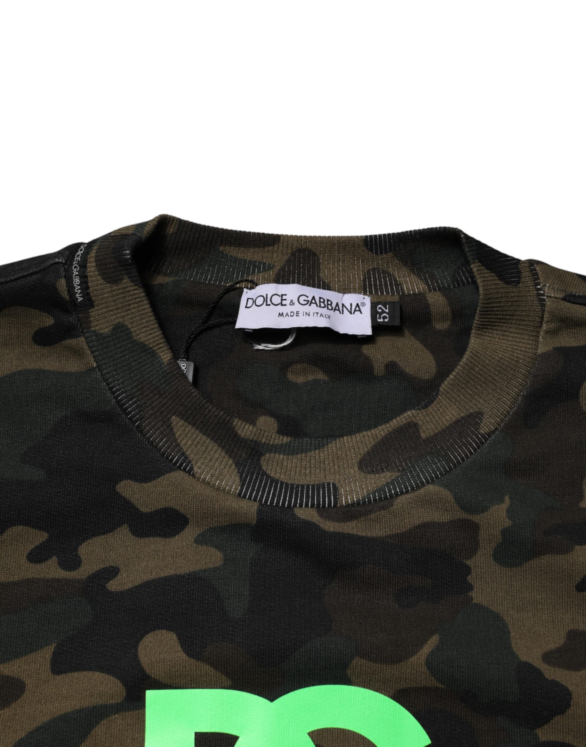 Dolce & Gabbana Mehrfarbiger Camouflage-Pullover für Herren