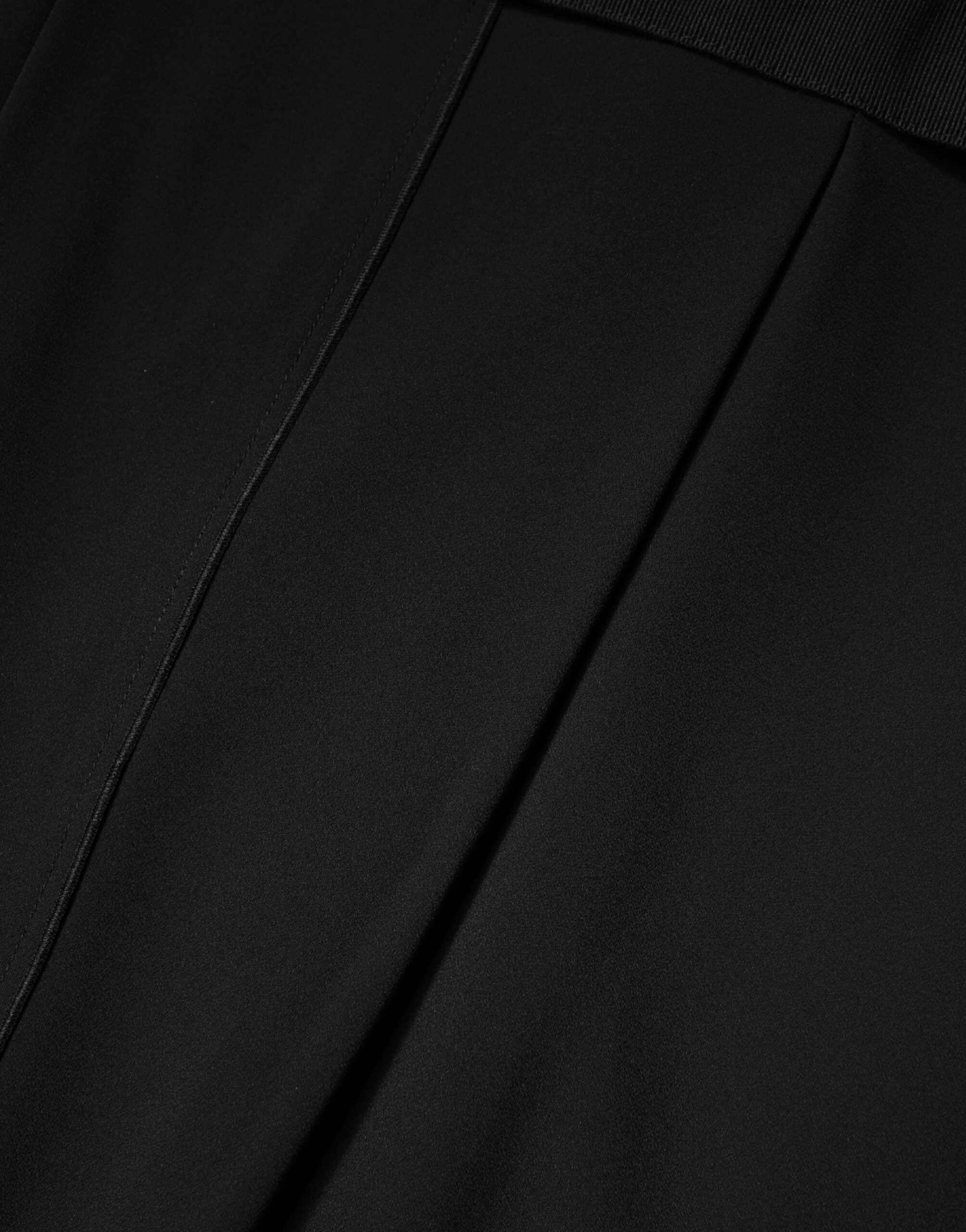 Dolce & Gabbana Schwarzes ärmelloses Etuikleid knielang