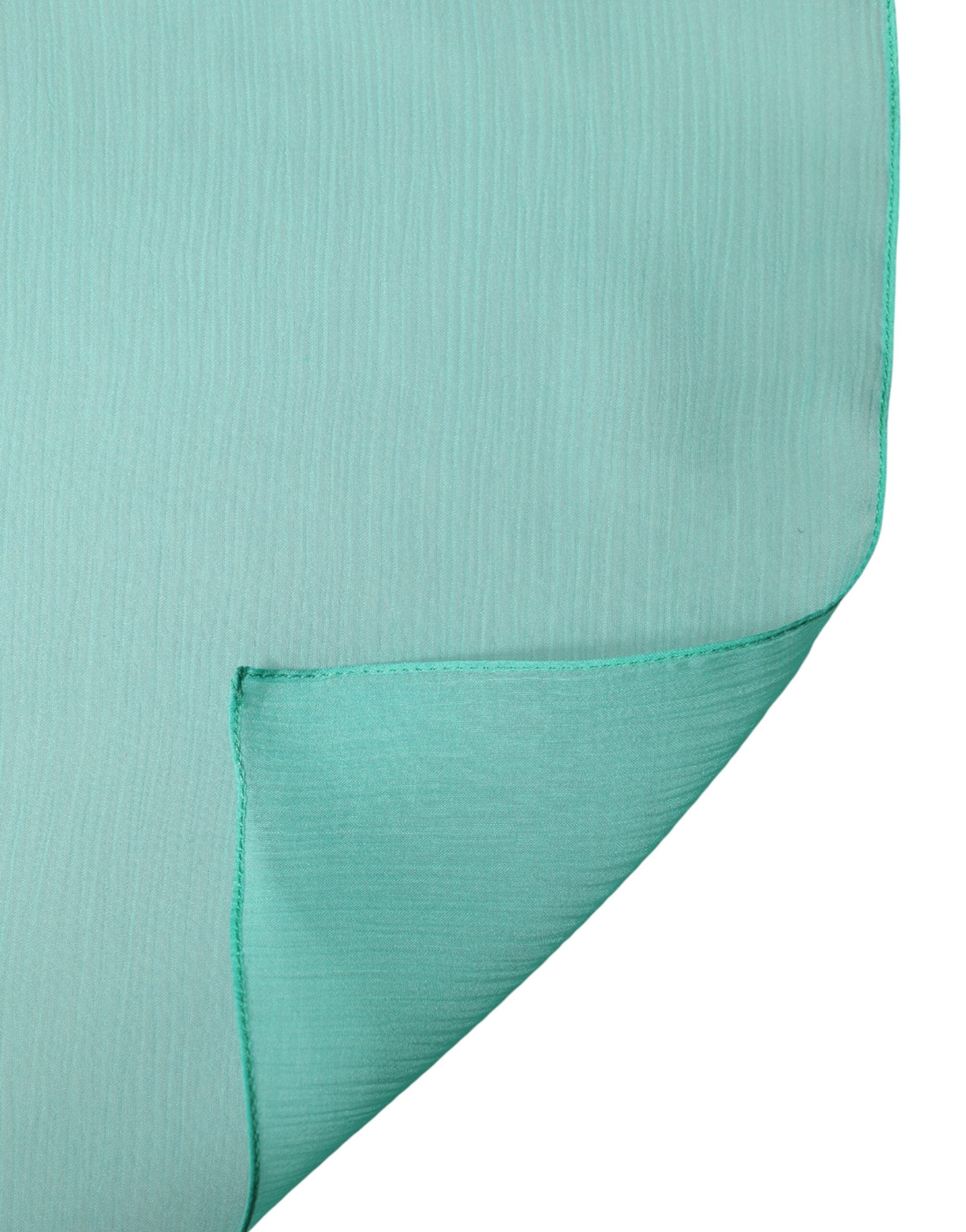 Dolce & Gabbana Teal Stole Seidenschal Herrenschal
