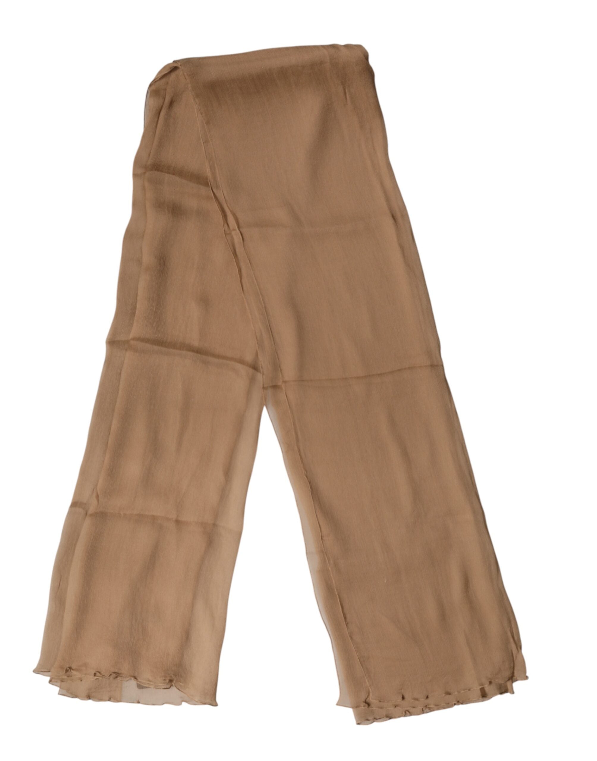 Dolce & Gabbana Brauner Seidenschal für Herren – Nackenwickel und Stola