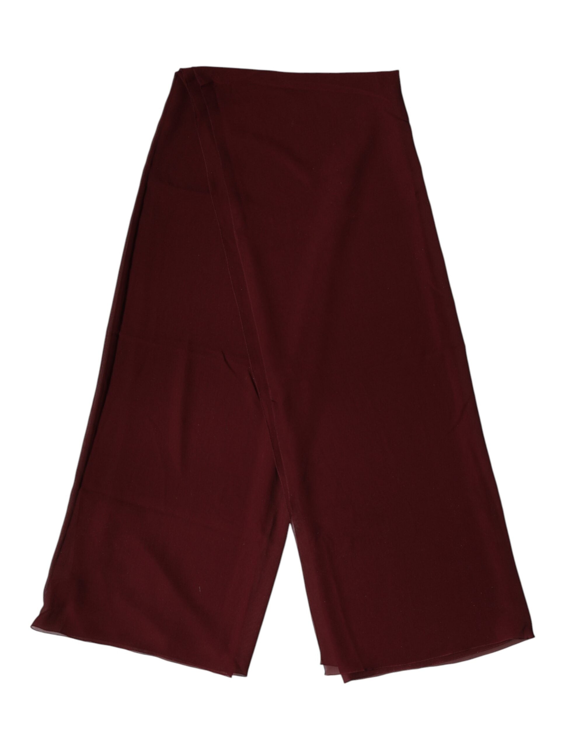 Dolce & Gabbana Maroon Seidenschal Stola Herren 200cm x 130cm Schal