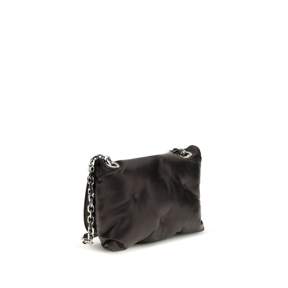 Maison Margiela Schwarze Lammleder Schultertasche Ovis Aries Aries