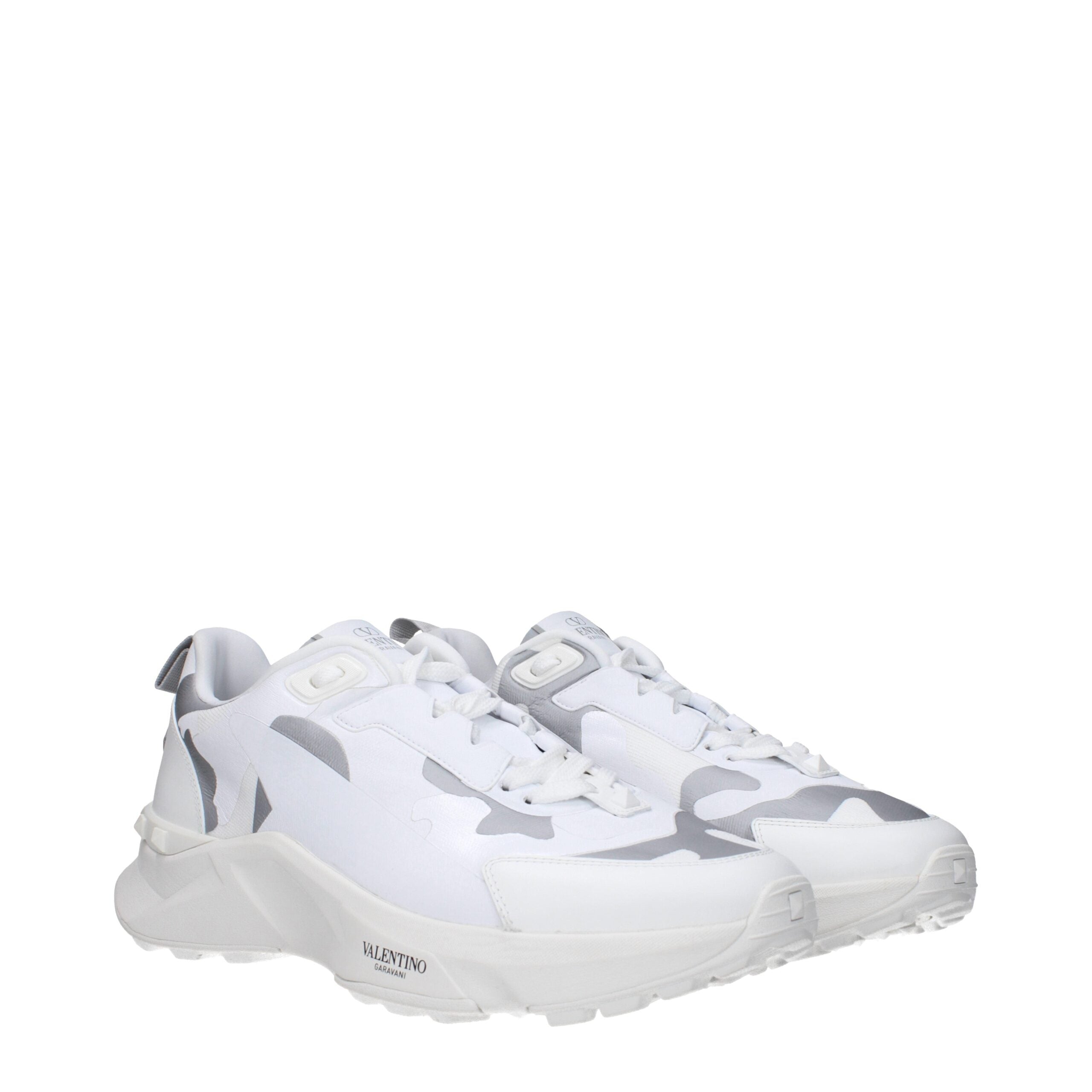 Valentino Garavani Weiße Stoff-Sneaker im Athletic-Look