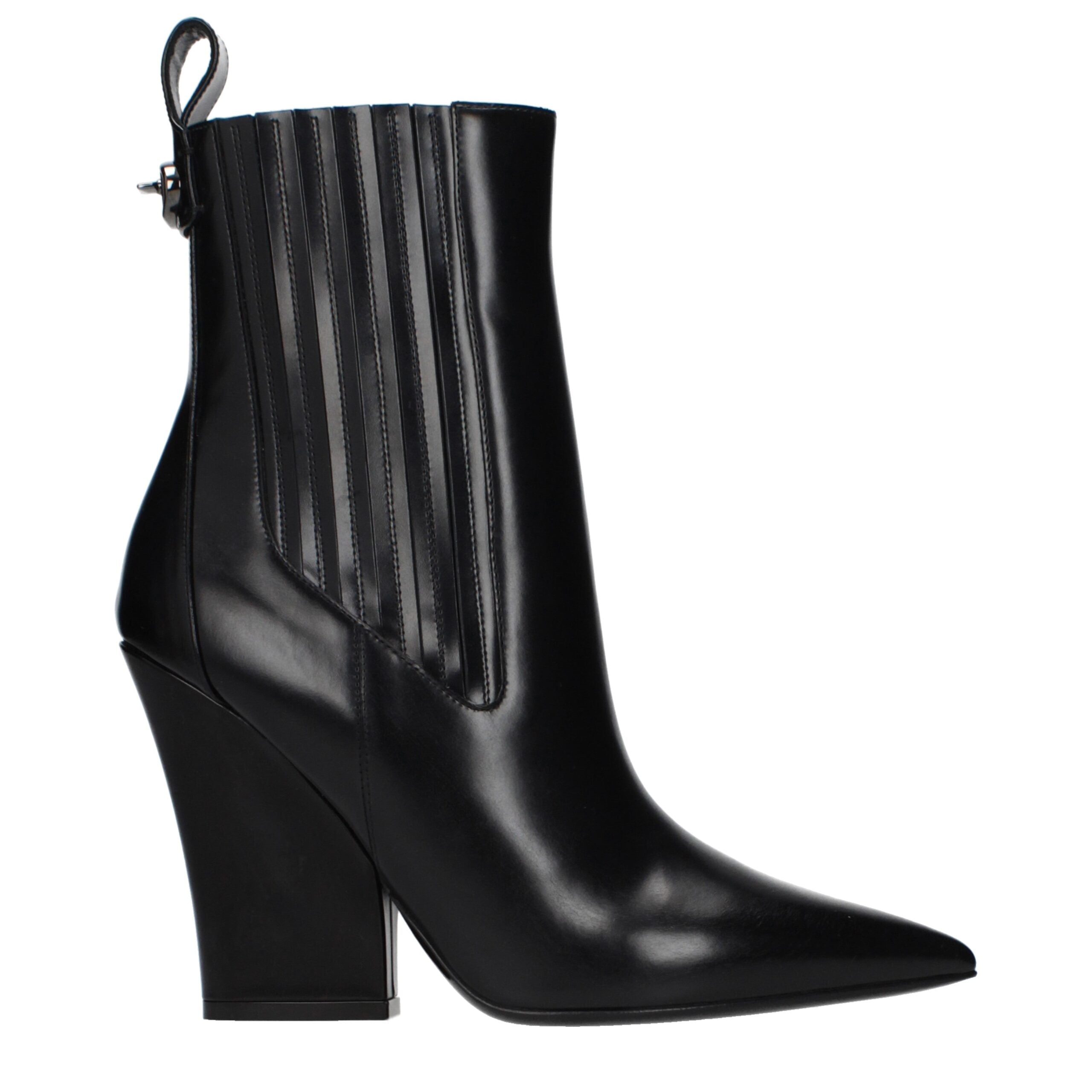 Valentino Garavani Schwarze Leder-Stiefeletten