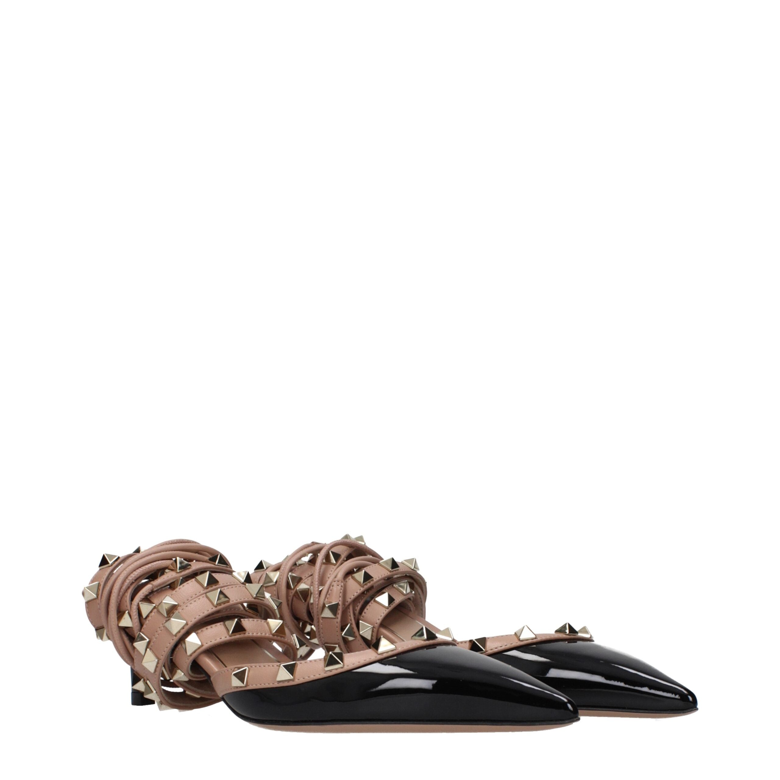 Valentino Garavani Schwarze Sandalen mit Lederriemen