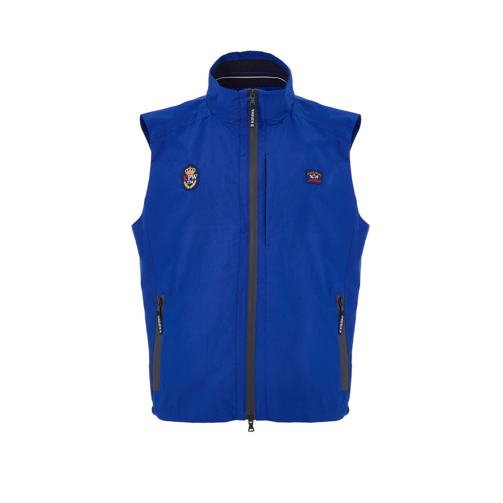 Paul & Shark Blaue Polyester-Ärmellose Jacke