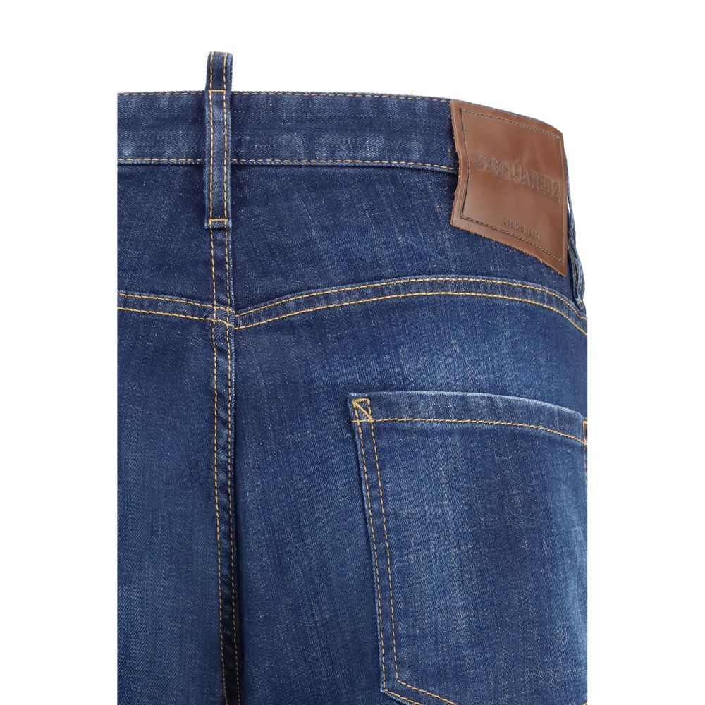 Dsquared² Blaue Baumwoll-Jeans im Slim Fit