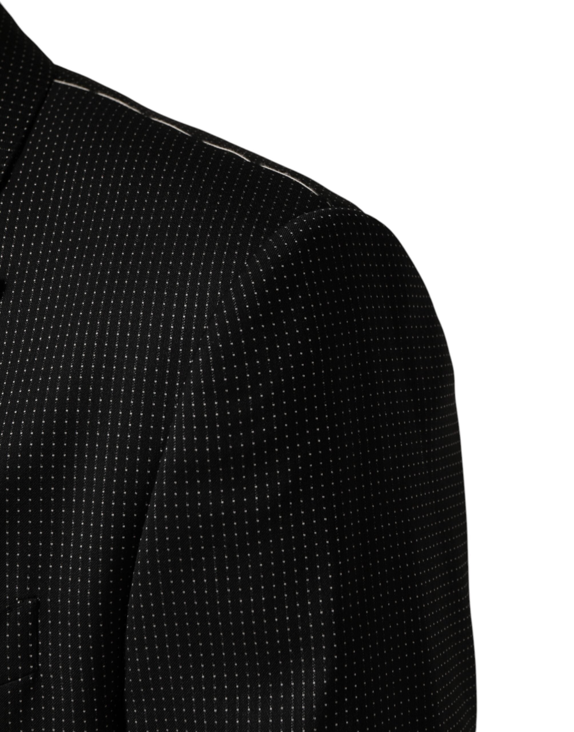 Dolce & Gabbana Schwarzer Fantasy Einreiher-Sakko-Blazer