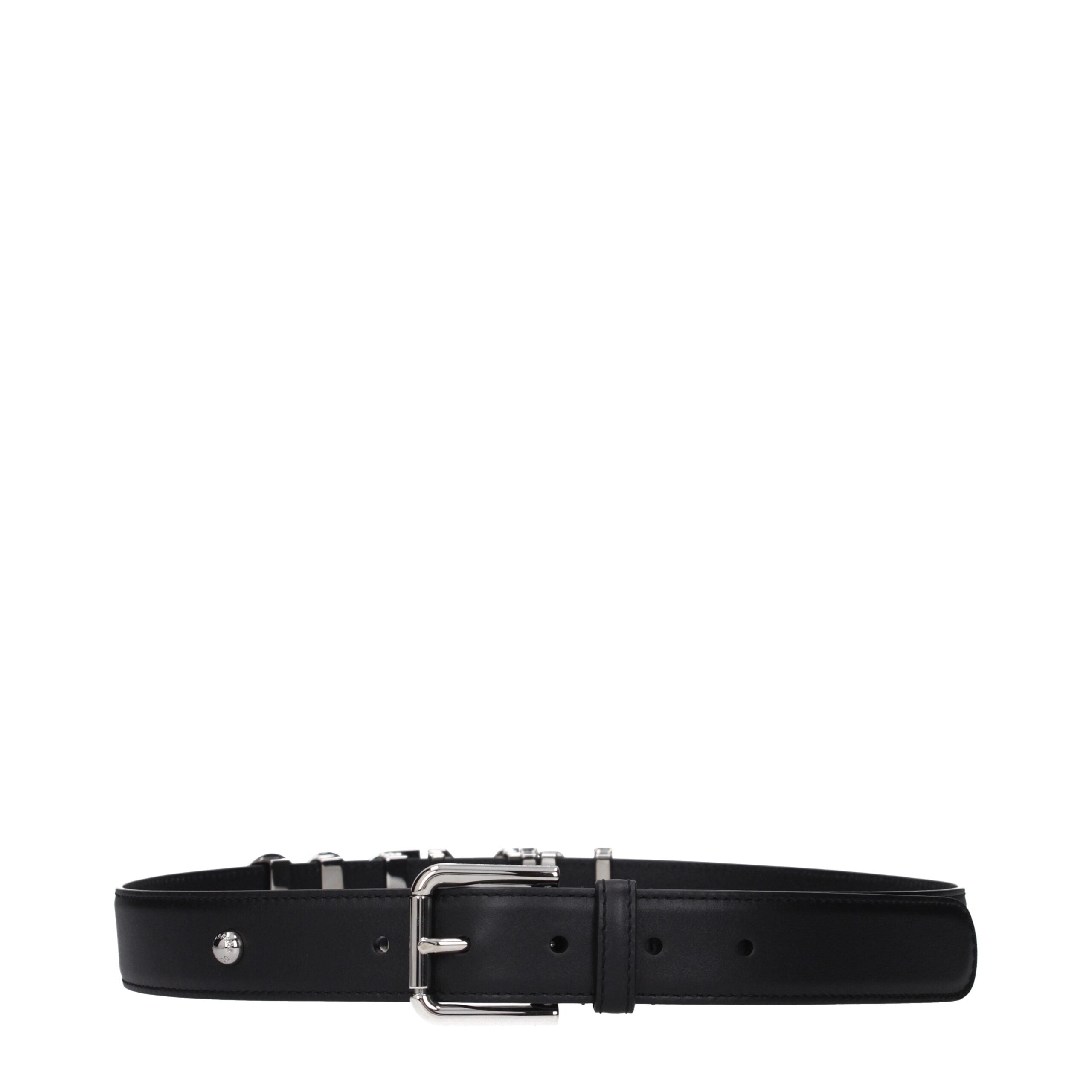 Dolce & Gabbana Schwarzer Ledergürtel Regular