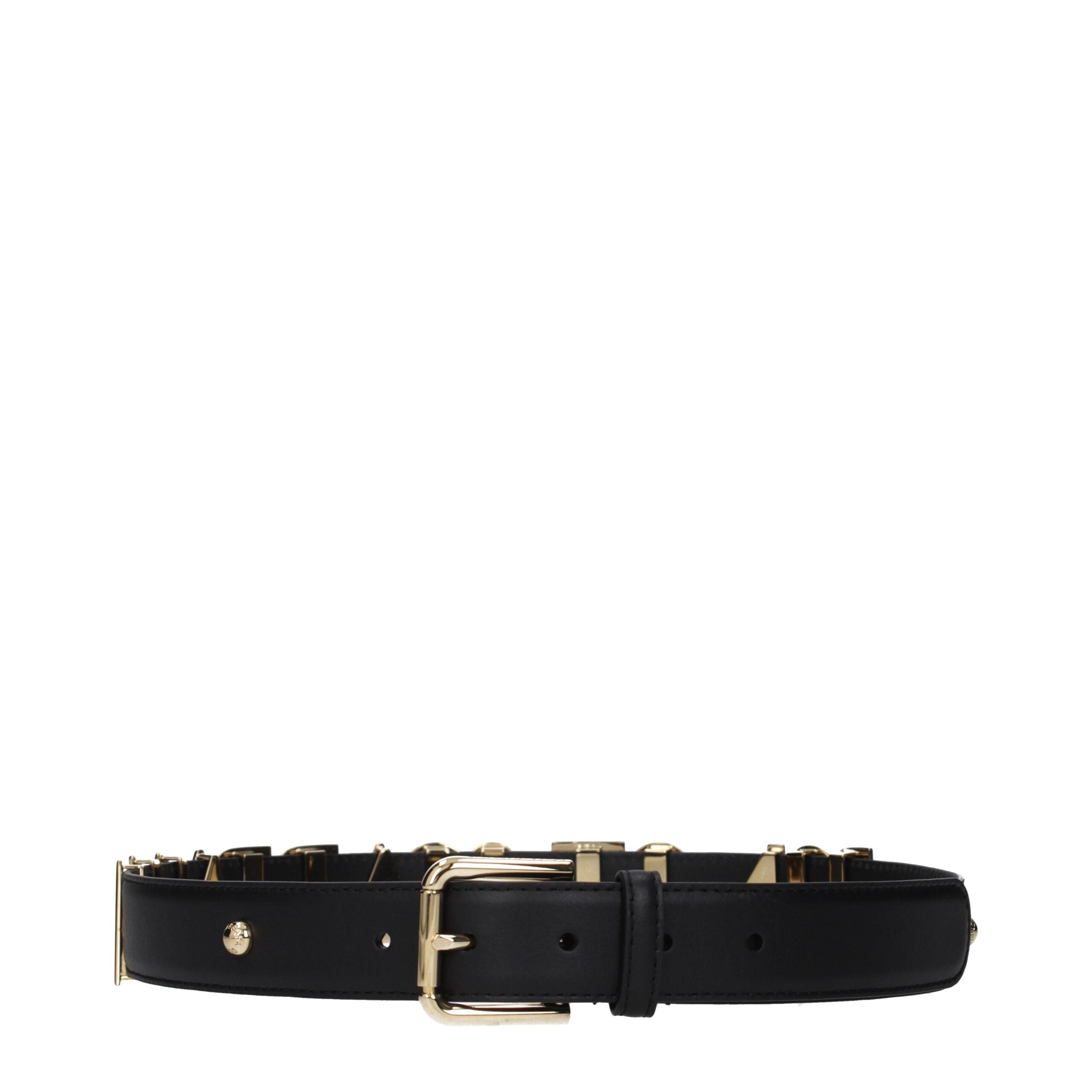 Dolce & Gabbana Schwarzer Ledergürtel Regular