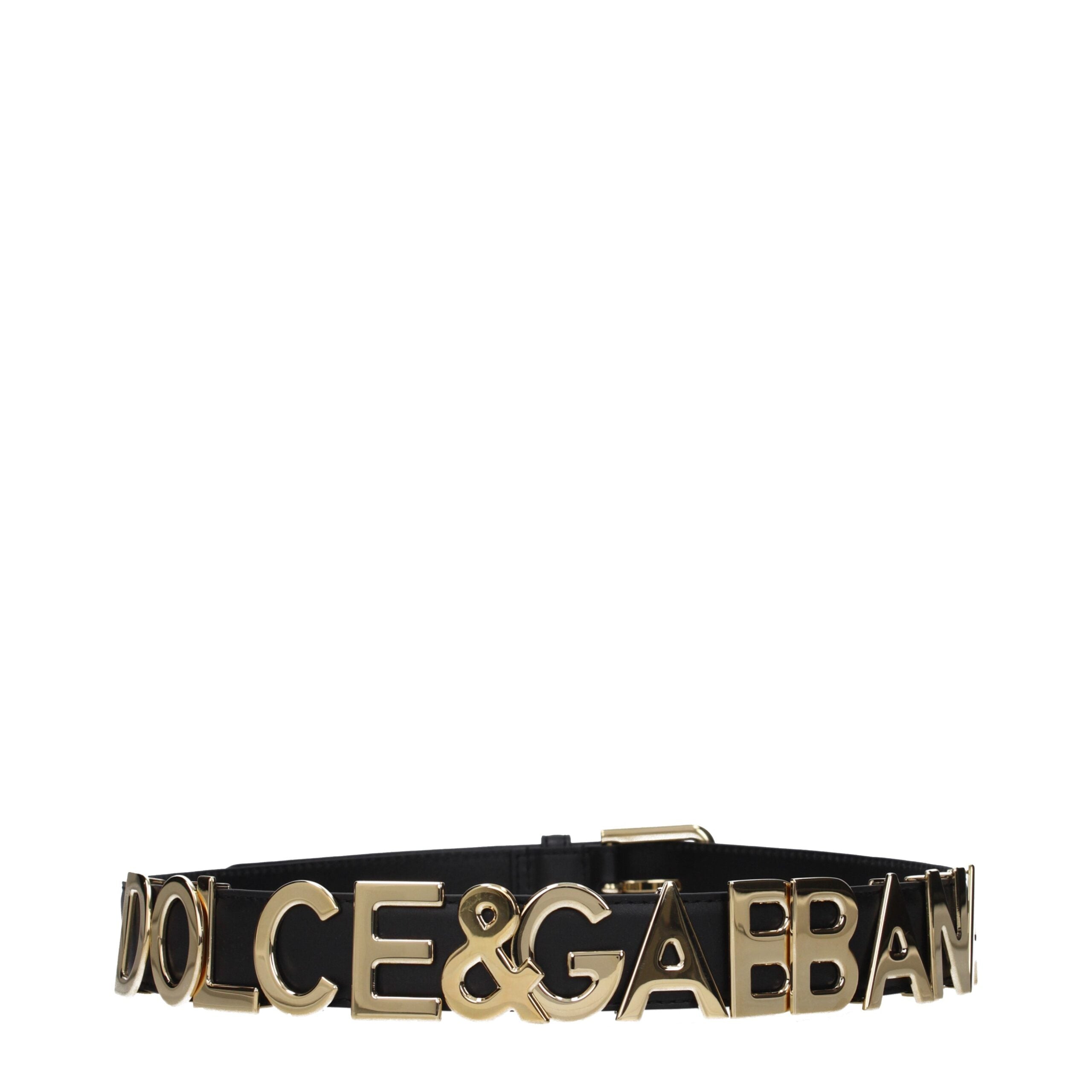 Dolce & Gabbana Schwarzer Ledergürtel Regular