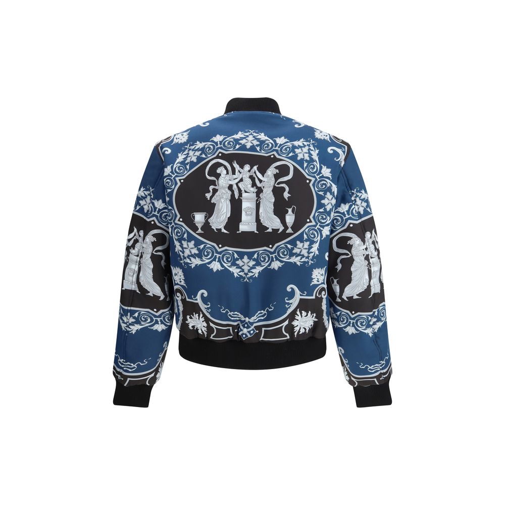 Versace Schwarzer Bomber aus Polyamid