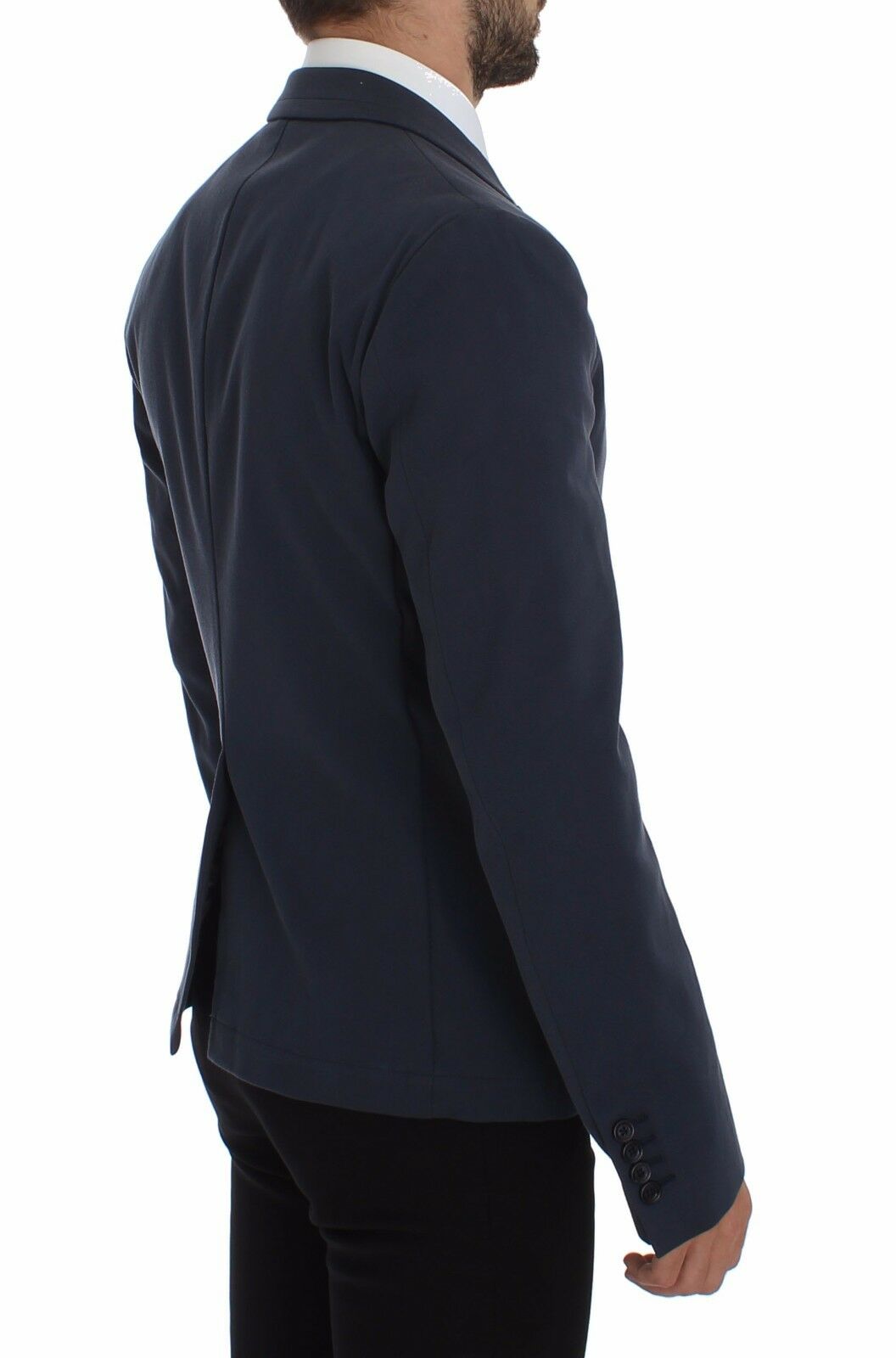 Dolce & Gabbana Blauer Baumwoll-Stretch-Blazer