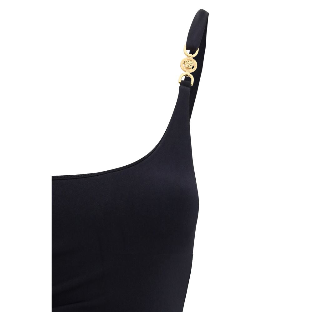 Versace Schwarzer Polyamid-Einteiler