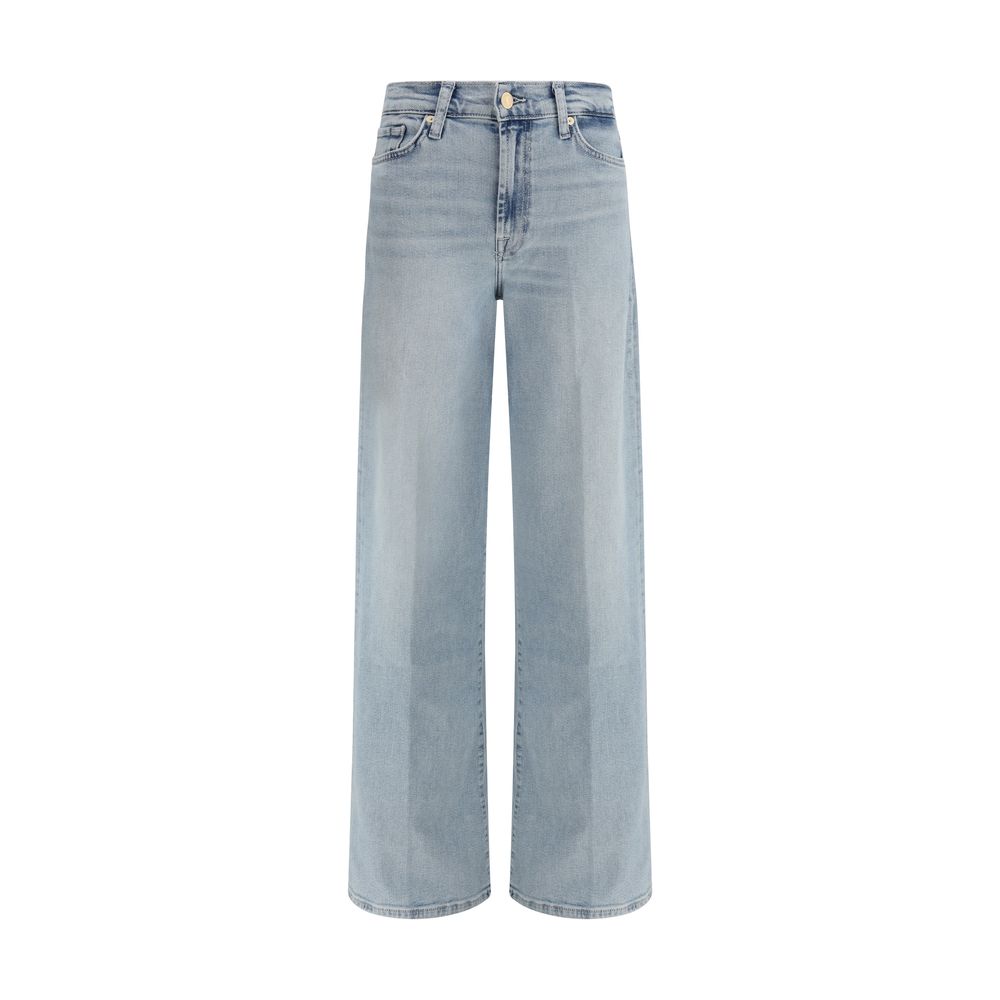 7FOR Blaue Baumwolljeans im Relaxed Fit