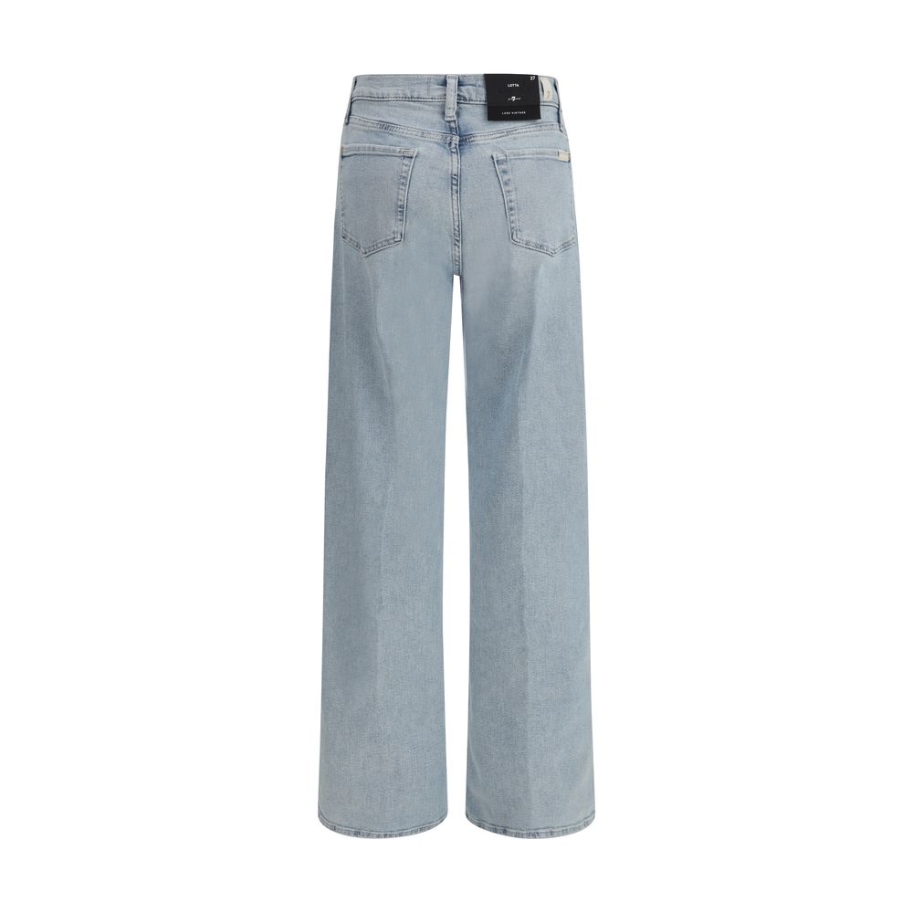 7FOR Blaue Baumwolljeans im Relaxed Fit