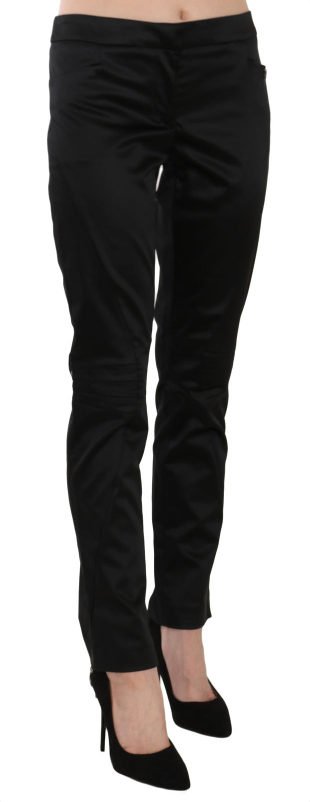 Exte Schwarze Skinny-Hose mit mittlerer Taille für formelle Kleidung
