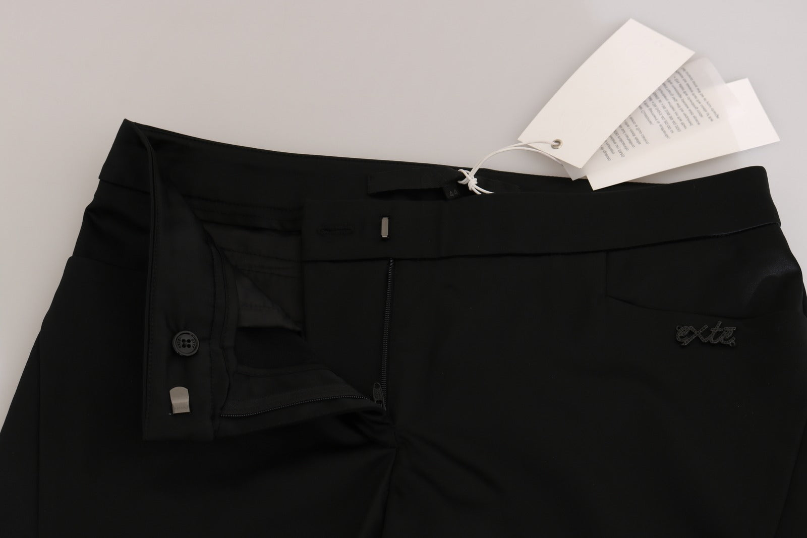 Exte Schwarze Skinny-Hose mit mittlerer Taille für formelle Kleidung