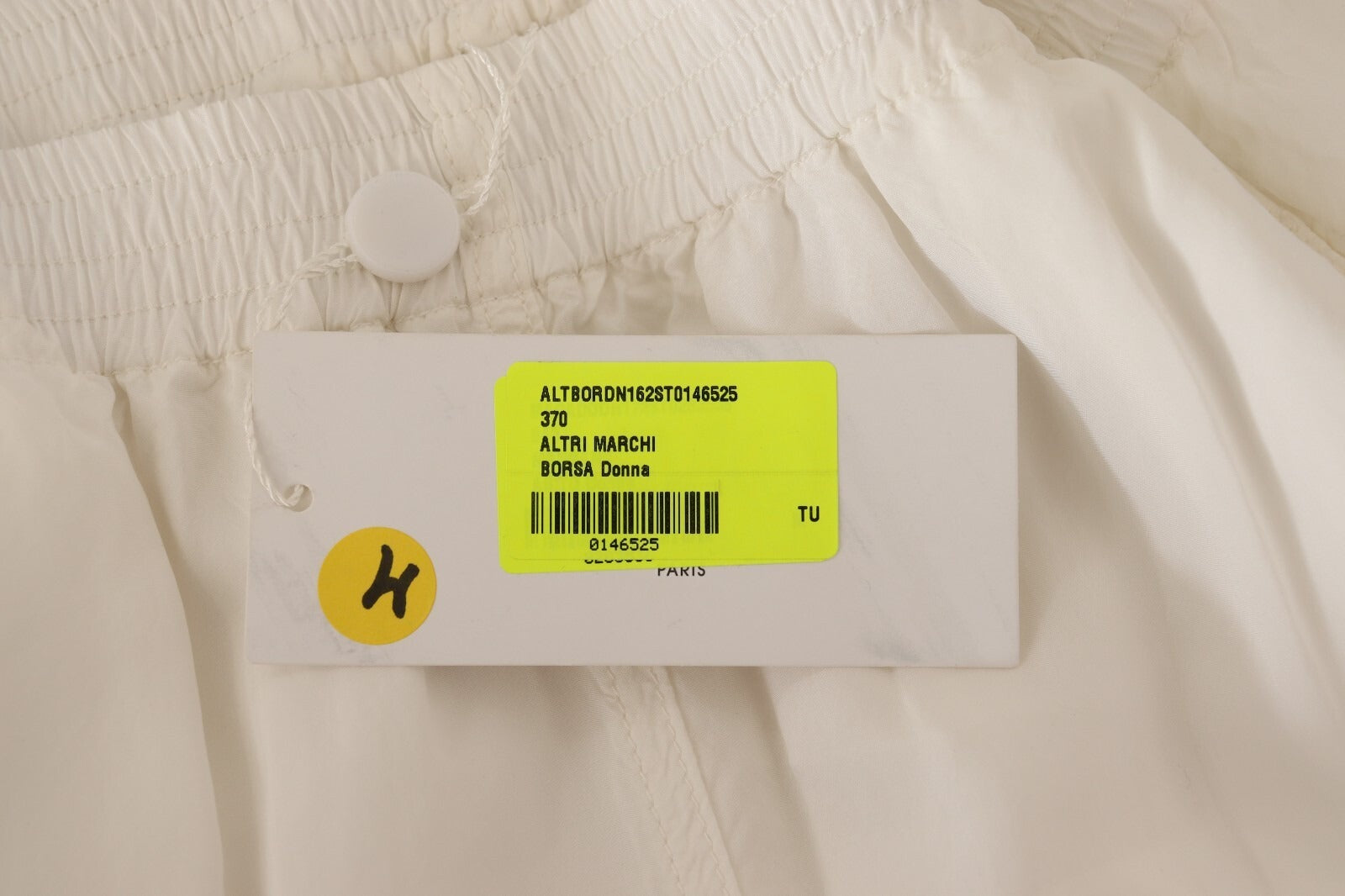 Maison Margiela Weiße High Waist Cropped Damen Hose