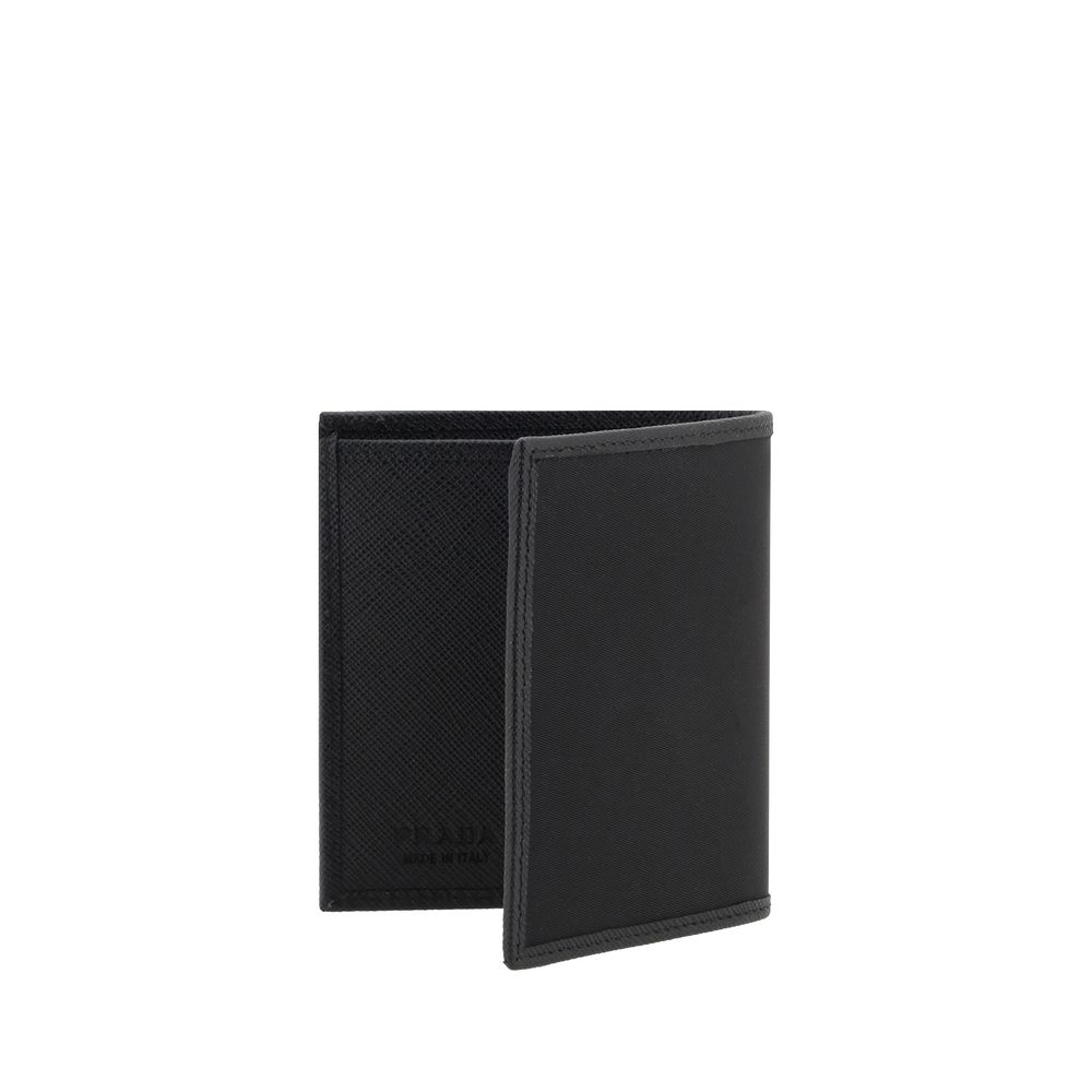 Prada Schwarzes Nylon Portemonnaie