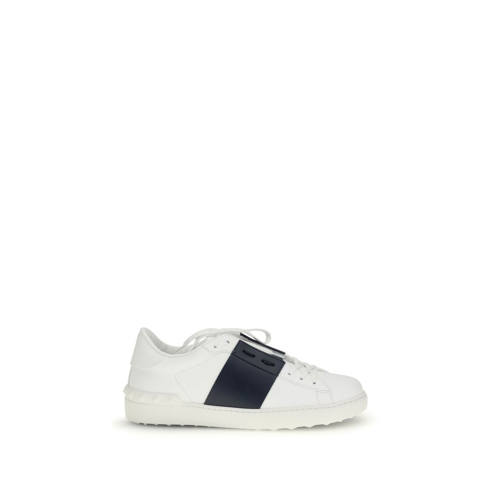 Valentino Garavani Sneakers aus blauem Kalbsleder Bos Taurus, Low-Top
