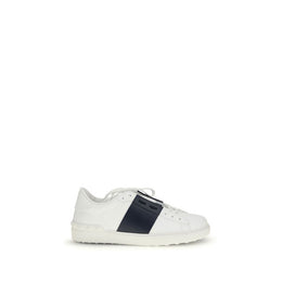 Valentino Garavani Sneakers aus blauem Kalbsleder Bos Taurus, Low-Top