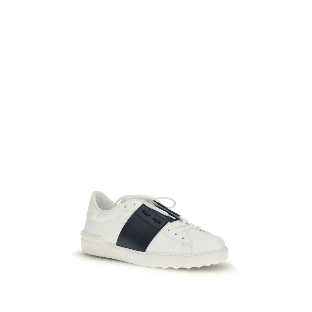 Valentino Garavani Sneakers aus blauem Kalbsleder Bos Taurus, Low-Top