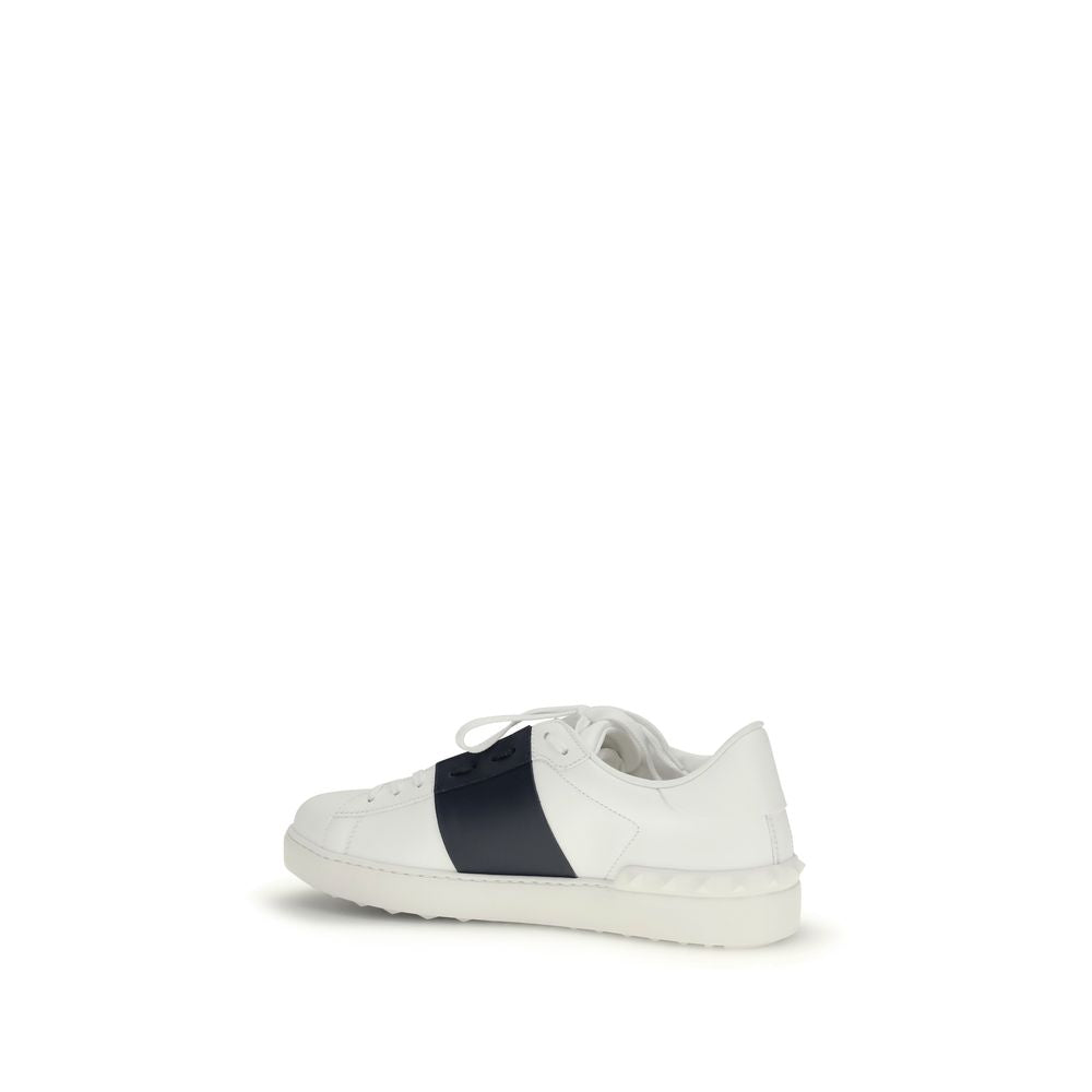 Valentino Garavani Sneakers aus blauem Kalbsleder Bos Taurus, Low-Top