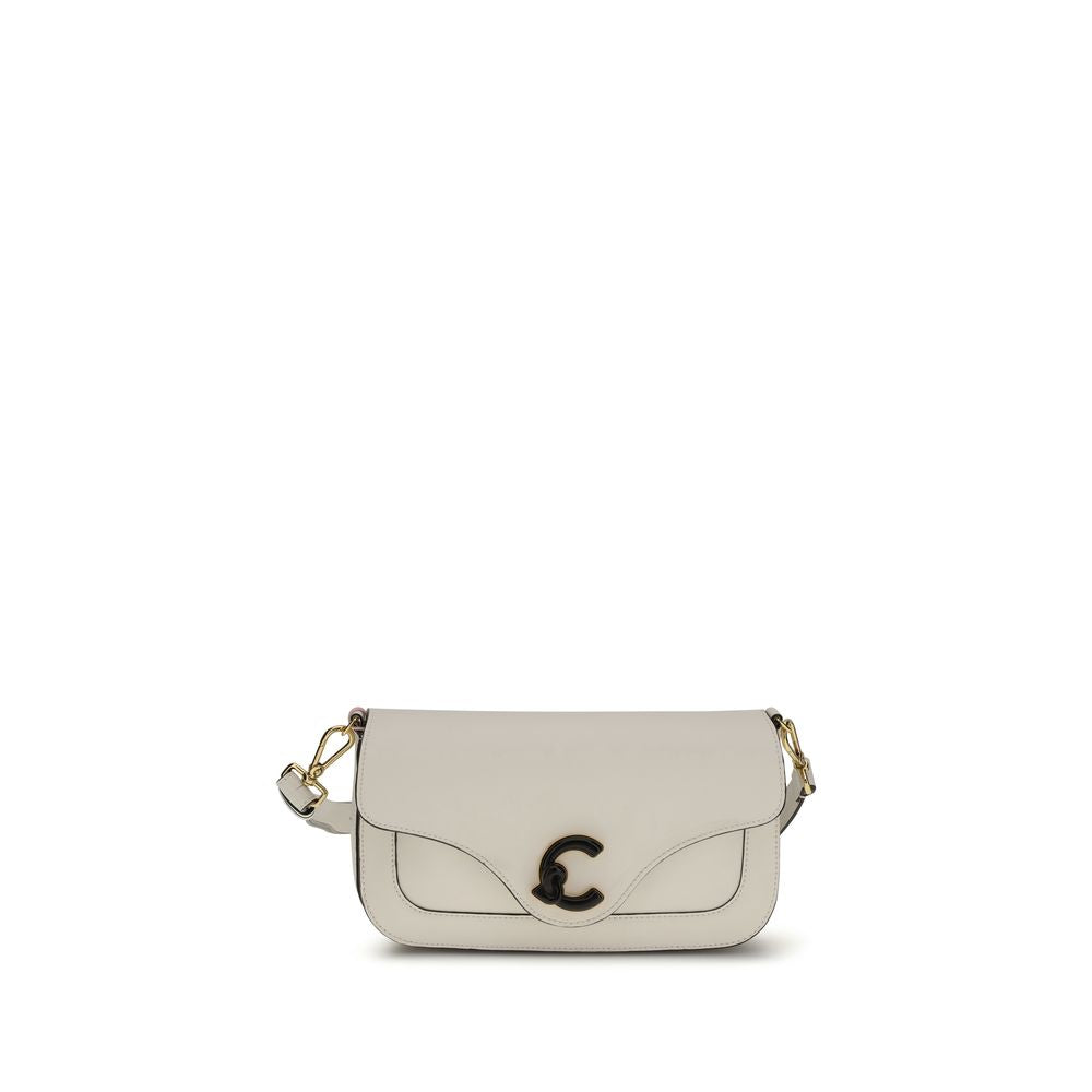 Coccinelle Weiße Bos Taurus Kalbsleder Schultertasche