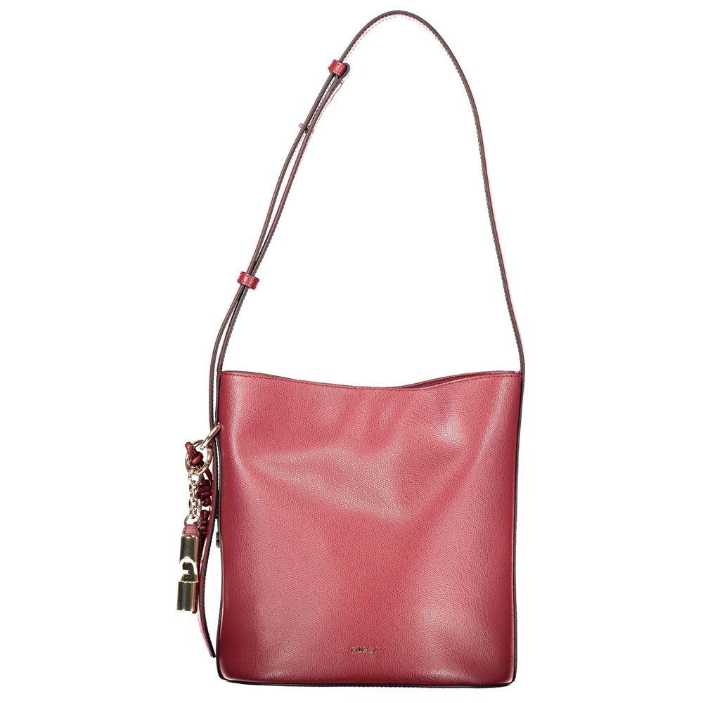 Furla Rosso Leder Damen Beuteltasche