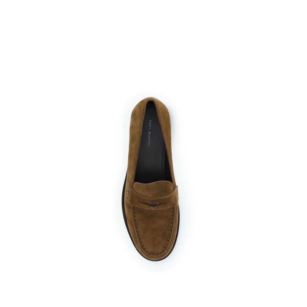 Tory Burch Beige Kalbsleder Bos Taurus Slipper-Loafer