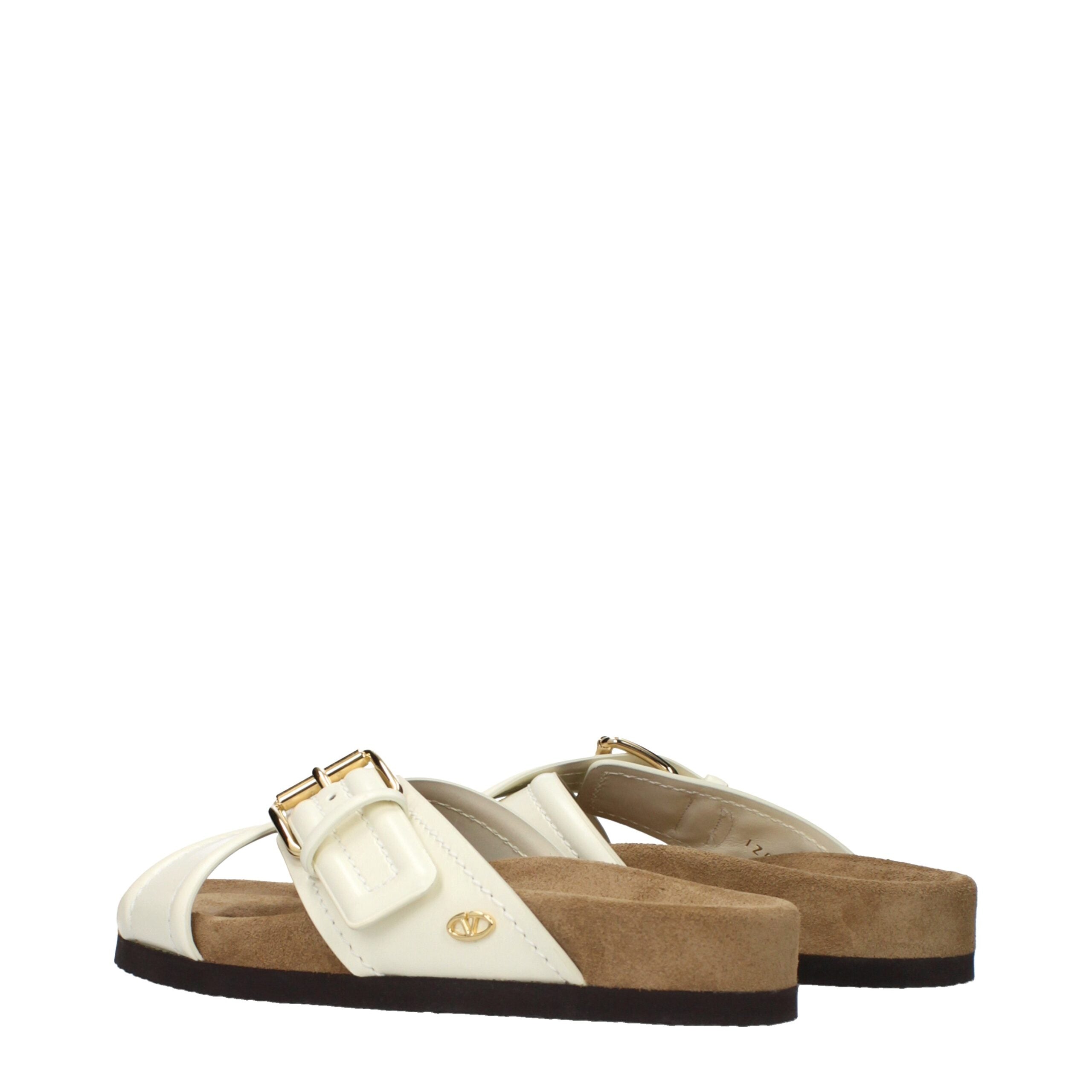 Valentino Garavani Beige Leder-Slipper